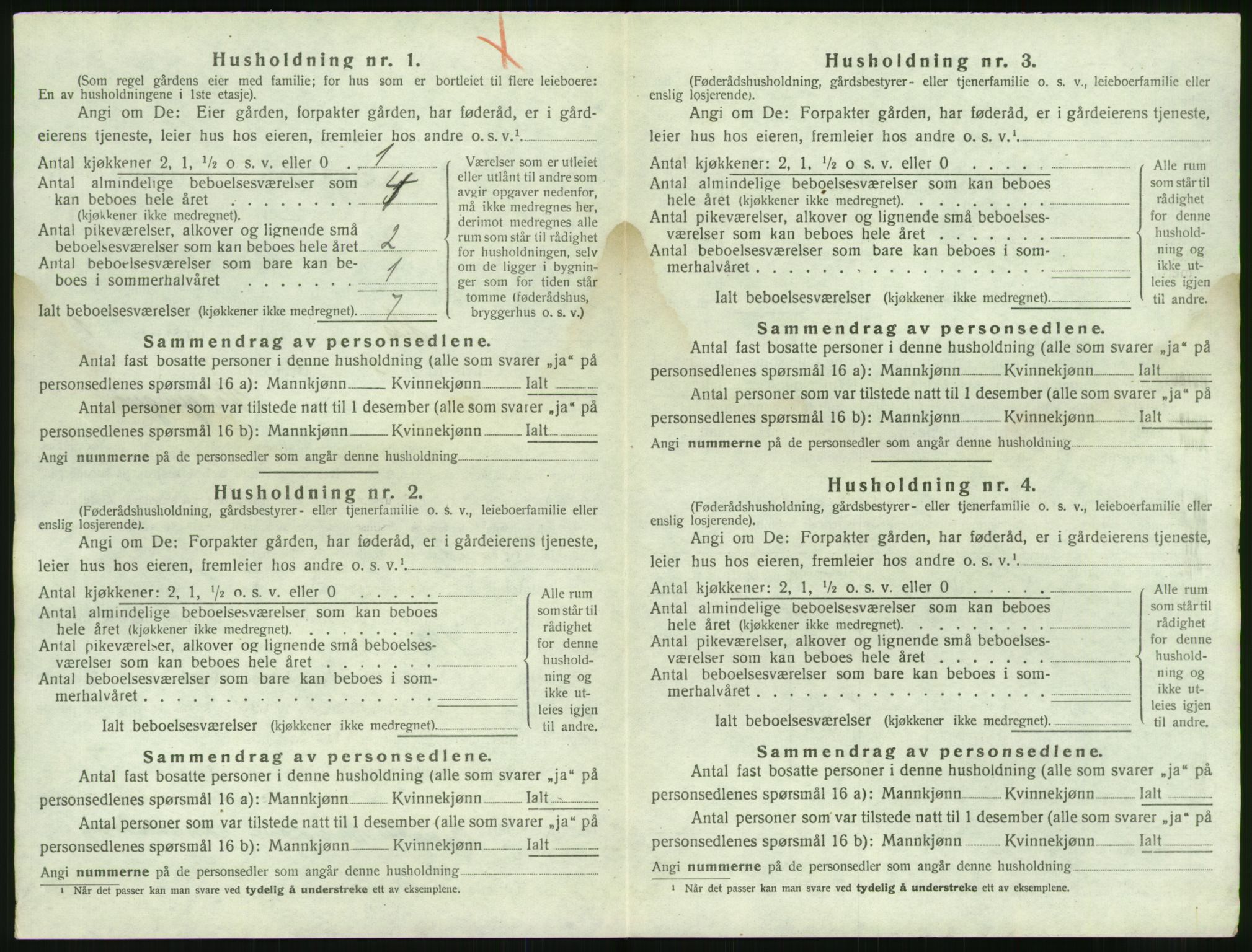 SAK, 1920 census for Hisøy, 1920, p. 45