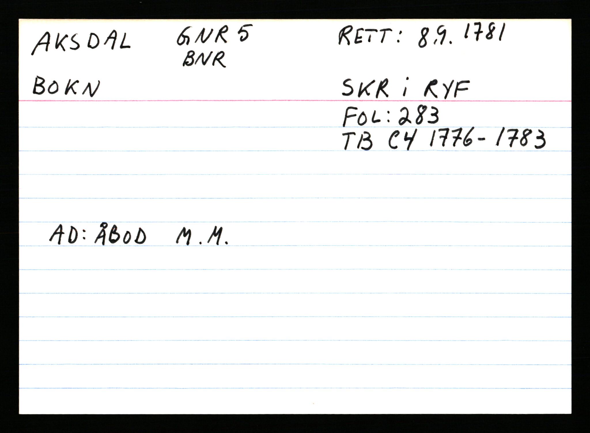 Statsarkivet i Stavanger, AV/SAST-A-101971/03/Y/Ym/L0001: Åstedskort sortert etter gårdsnavn: Abeland - Arnøen store, 1600-1950, p. 92