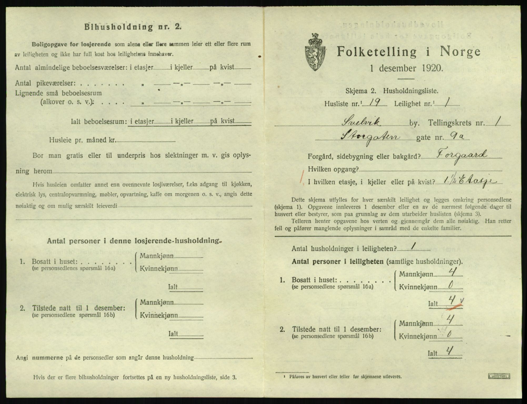 SAKO, 1920 census for Svelvik, 1920, p. 569