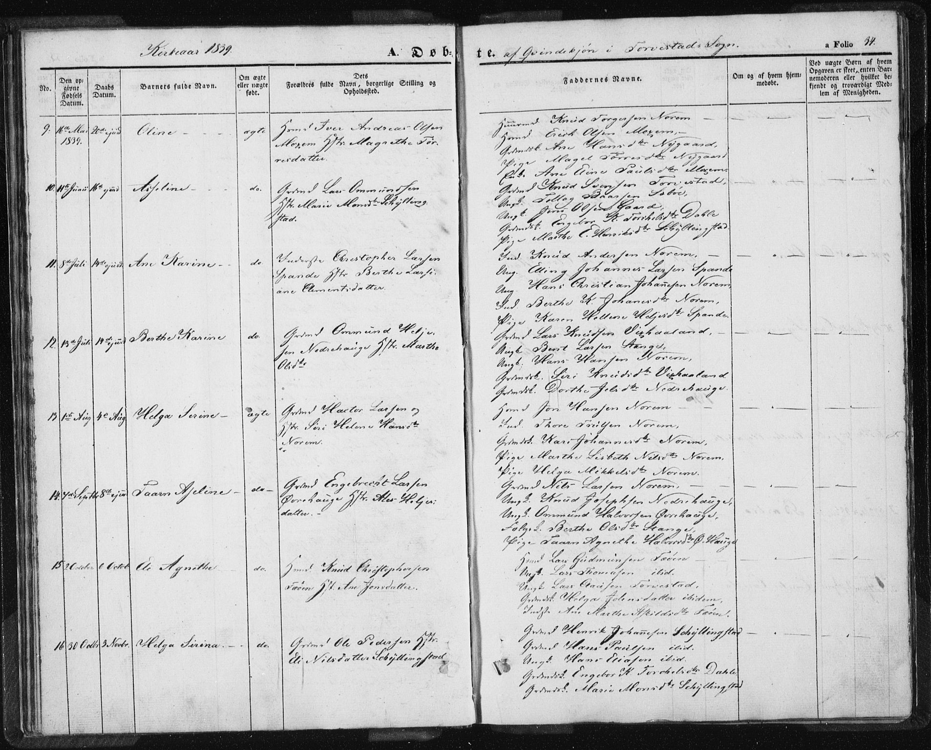 Torvastad sokneprestkontor, AV/SAST-A -101857/H/Ha/Haa/L0005: Parish register (official) no. A 5, 1836-1847, p. 34