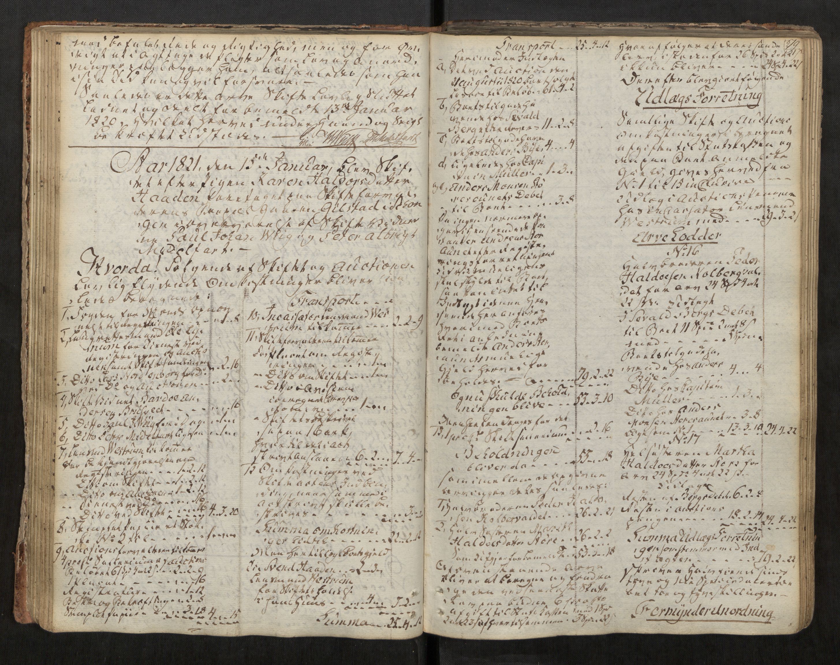 Stjør- og Verdal sorenskriveri, AV/SAT-A-4167/1/3/3A/L0034: Skifteprotokoll 29, 1818-1837, p. 79