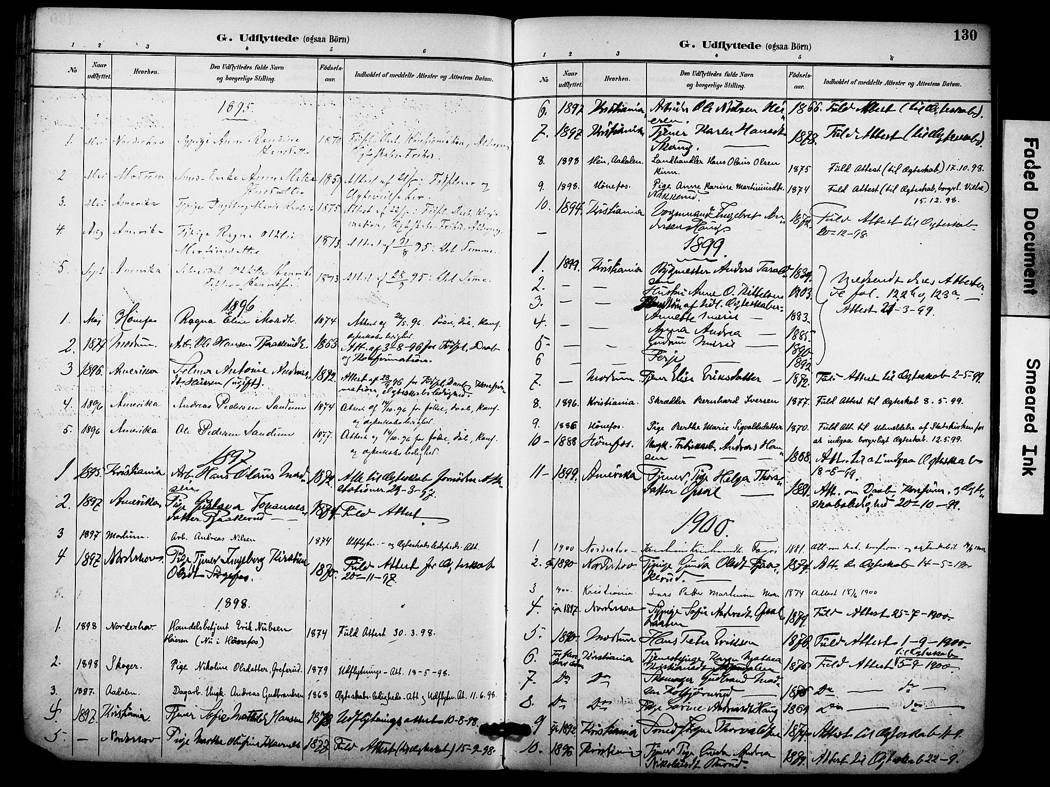 Hole kirkebøker, SAKO/A-228/F/Fb/L0002: Parish register (official) no. II 2, 1892-1906, p. 130