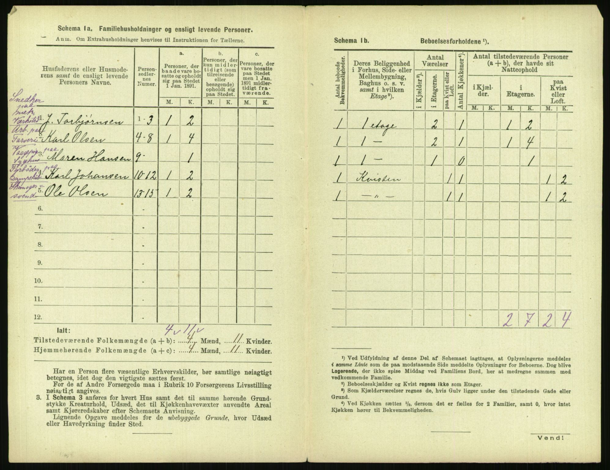 RA, 1891 census for 0301 Kristiania, 1891, p. 145828