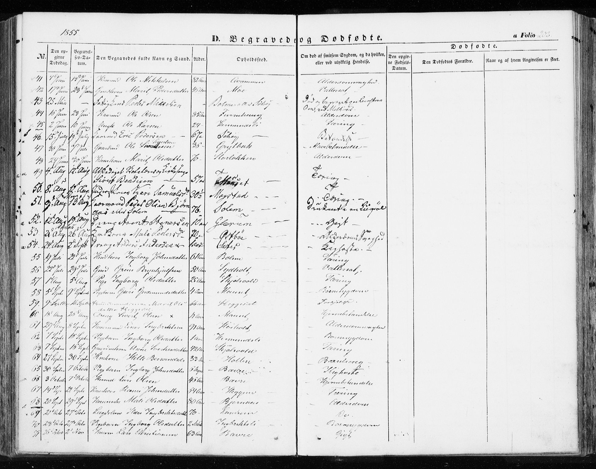 Ministerialprotokoller, klokkerbøker og fødselsregistre - Møre og Romsdal, AV/SAT-A-1454/595/L1044: Parish register (official) no. 595A06, 1852-1863, p. 202