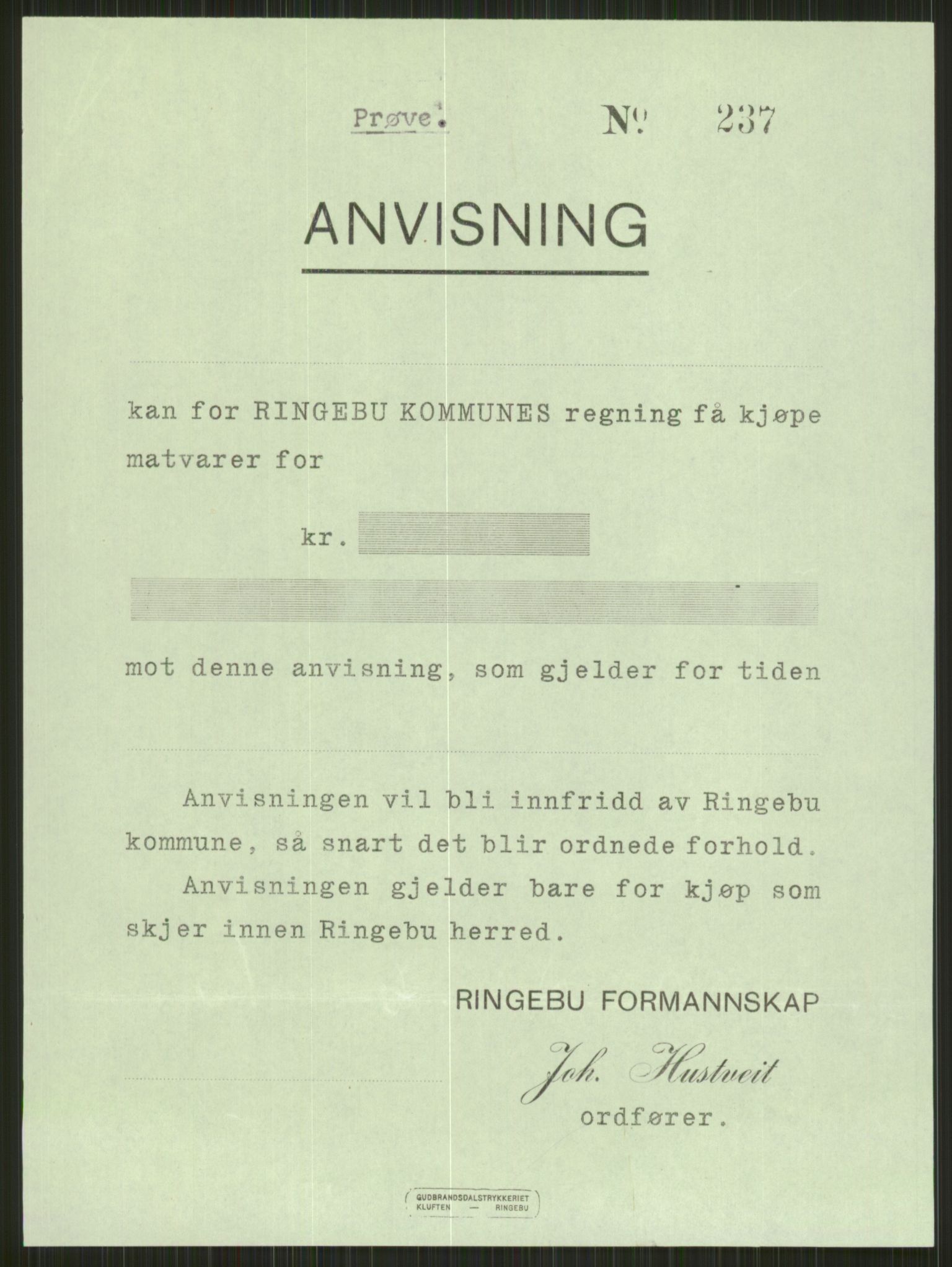 Forsvaret, Forsvarets krigshistoriske avdeling, AV/RA-RAFA-2017/Y/Ya/L0014: II-C-11-31 - Fylkesmenn.  Rapporter om krigsbegivenhetene 1940., 1940, p. 82