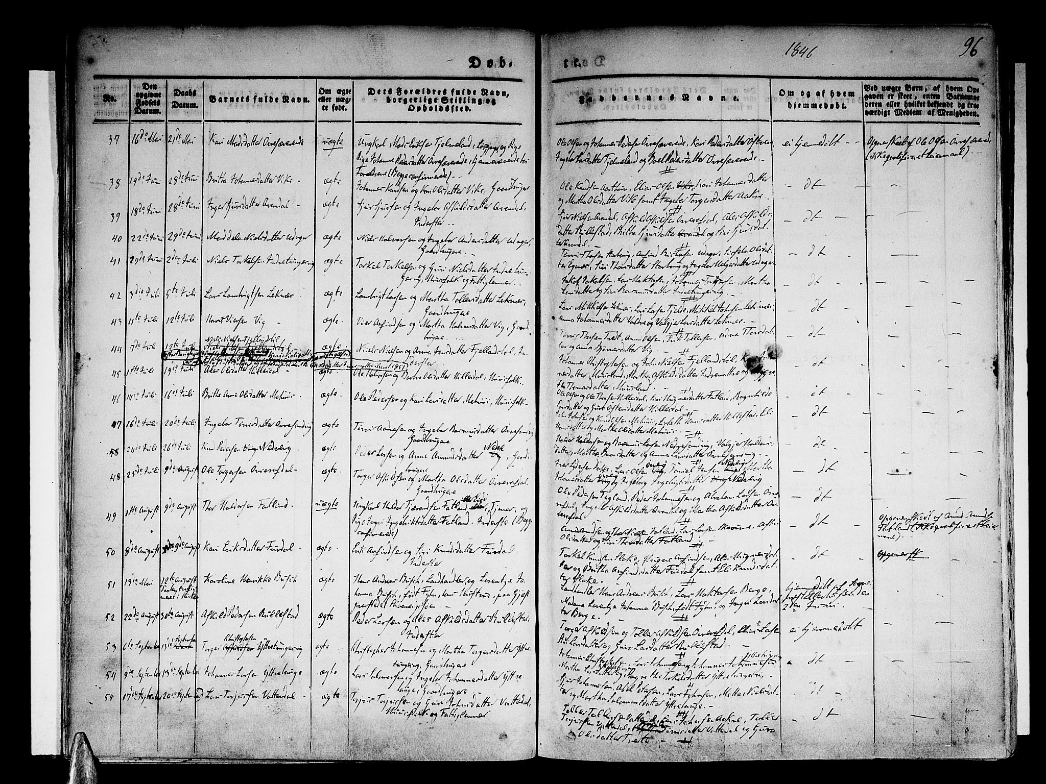 Skånevik sokneprestembete, SAB/A-77801/H/Haa: Parish register (official) no. A 4, 1828-1848, p. 96