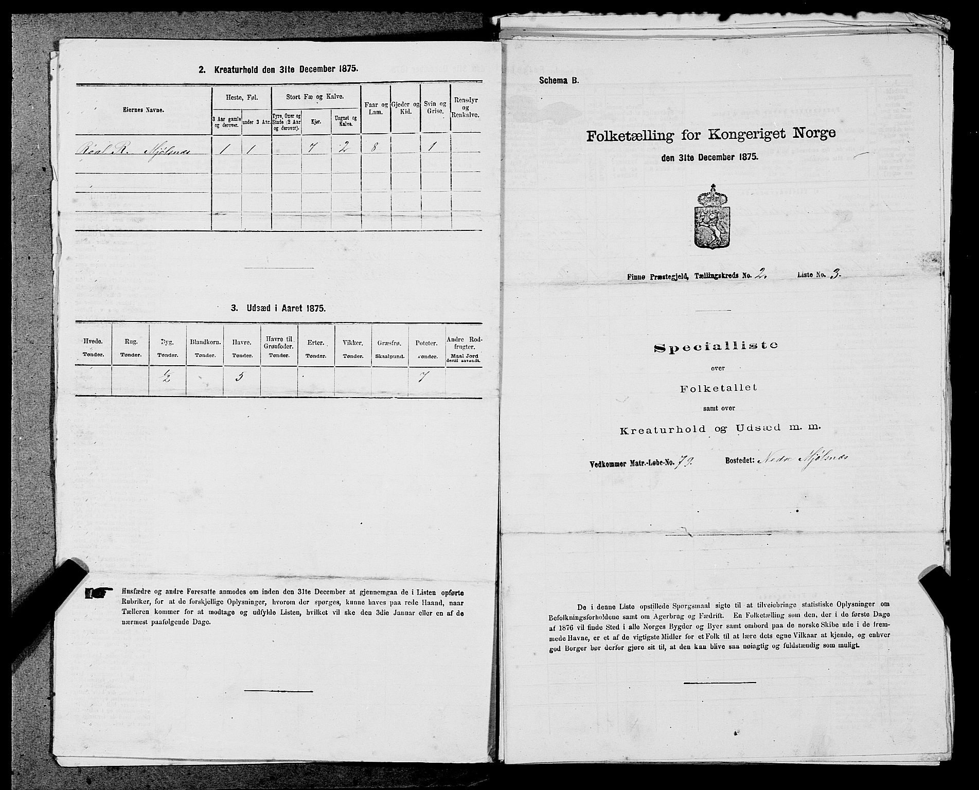 SAST, 1875 census for 1141P Finnøy, 1875, p. 162