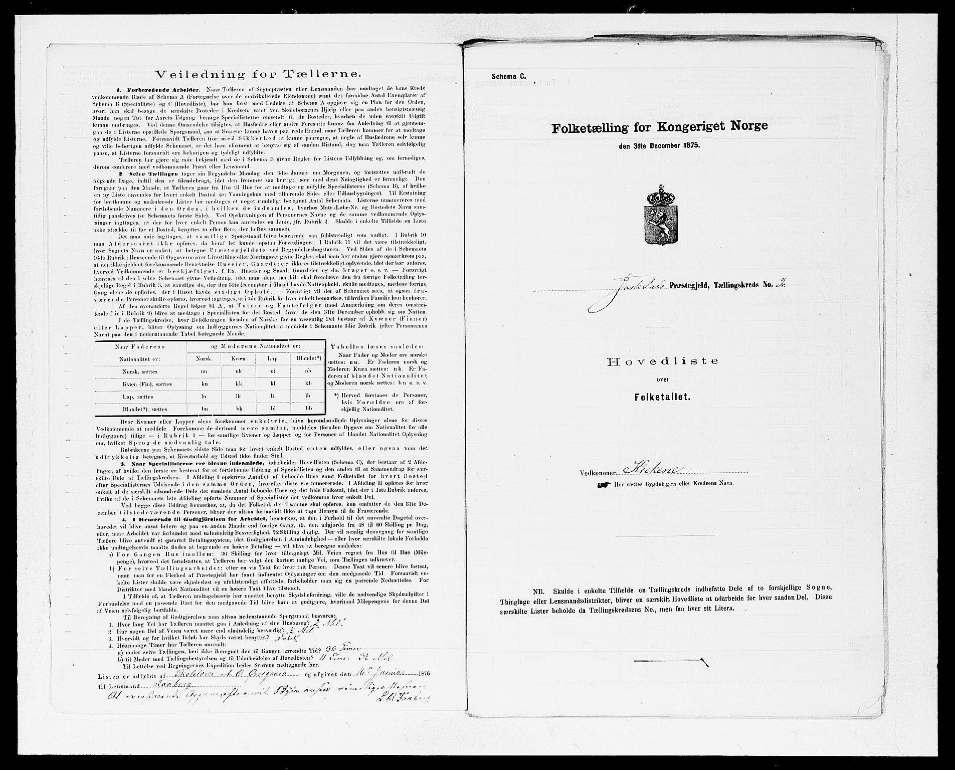 SAB, 1875 census for 1427P Jostedal, 1875, p. 4