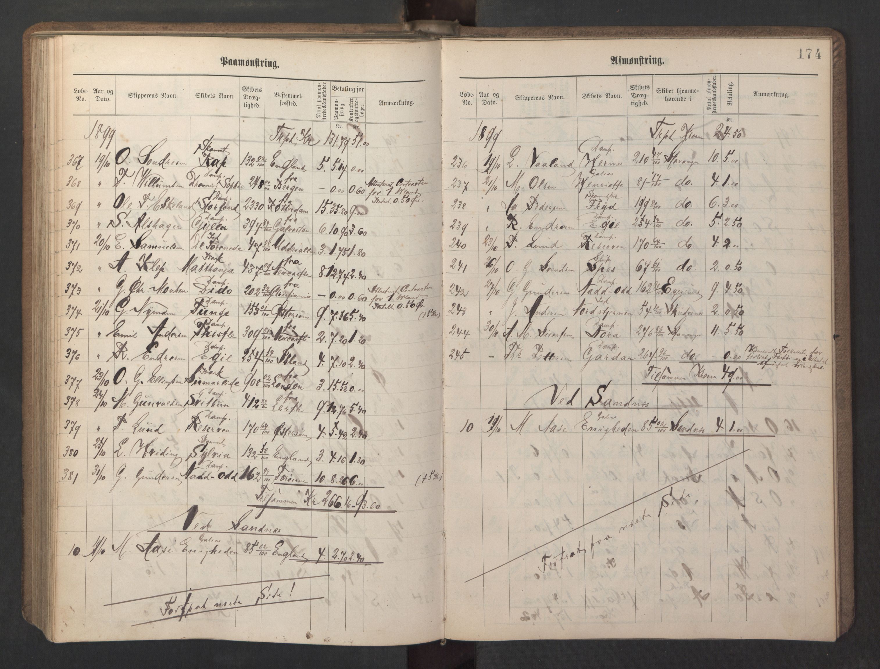 Stavanger sjømannskontor, AV/SAST-A-102006/G/Ga/L0004: Mønstringsjournal, 1893-1900, p. 178