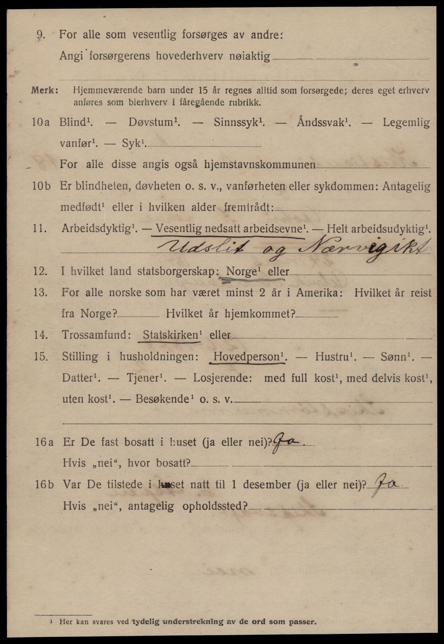 SAT, 1920 census for Kristiansund, 1920, p. 36972