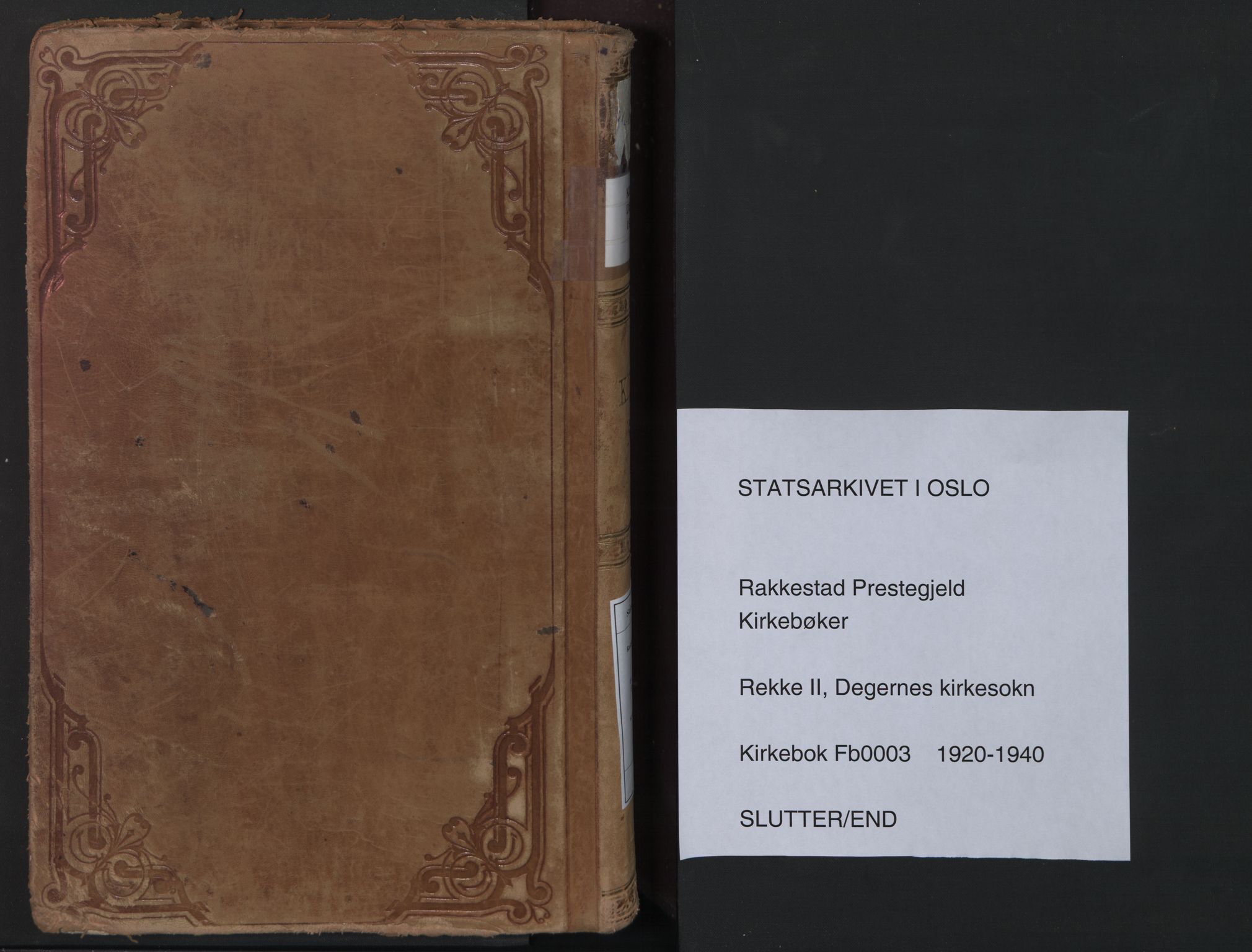 Rakkestad prestekontor Kirkebøker, AV/SAO-A-2008/F/Fb/L0003: Parish register (official) no. II 3, 1920-1940