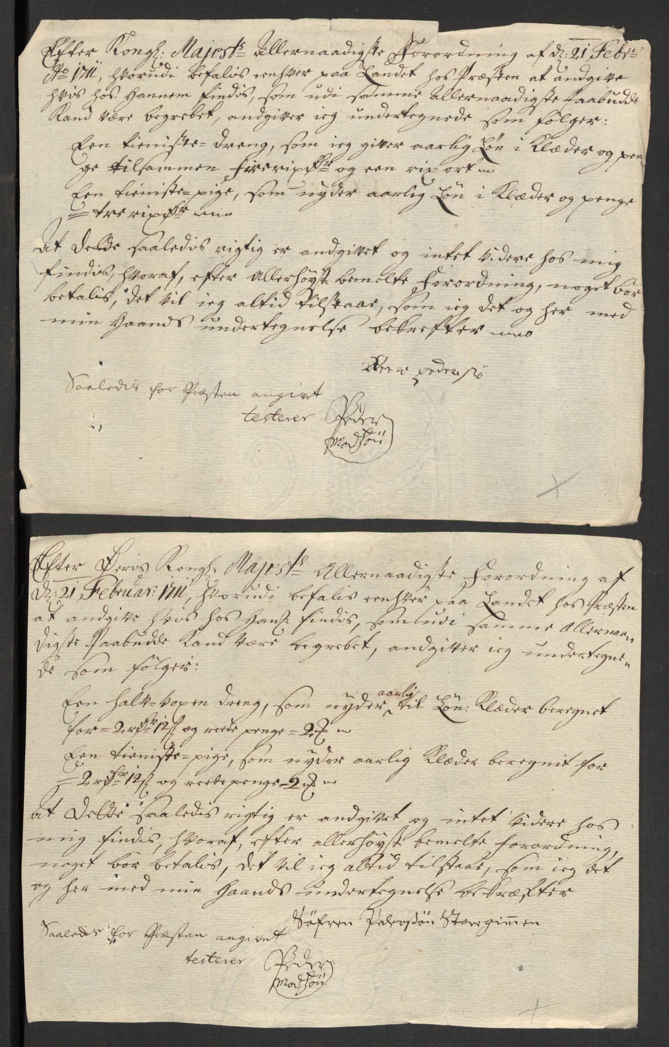 Rentekammeret inntil 1814, Reviderte regnskaper, Fogderegnskap, AV/RA-EA-4092/R01/L0020: Fogderegnskap Idd og Marker, 1711, p. 657