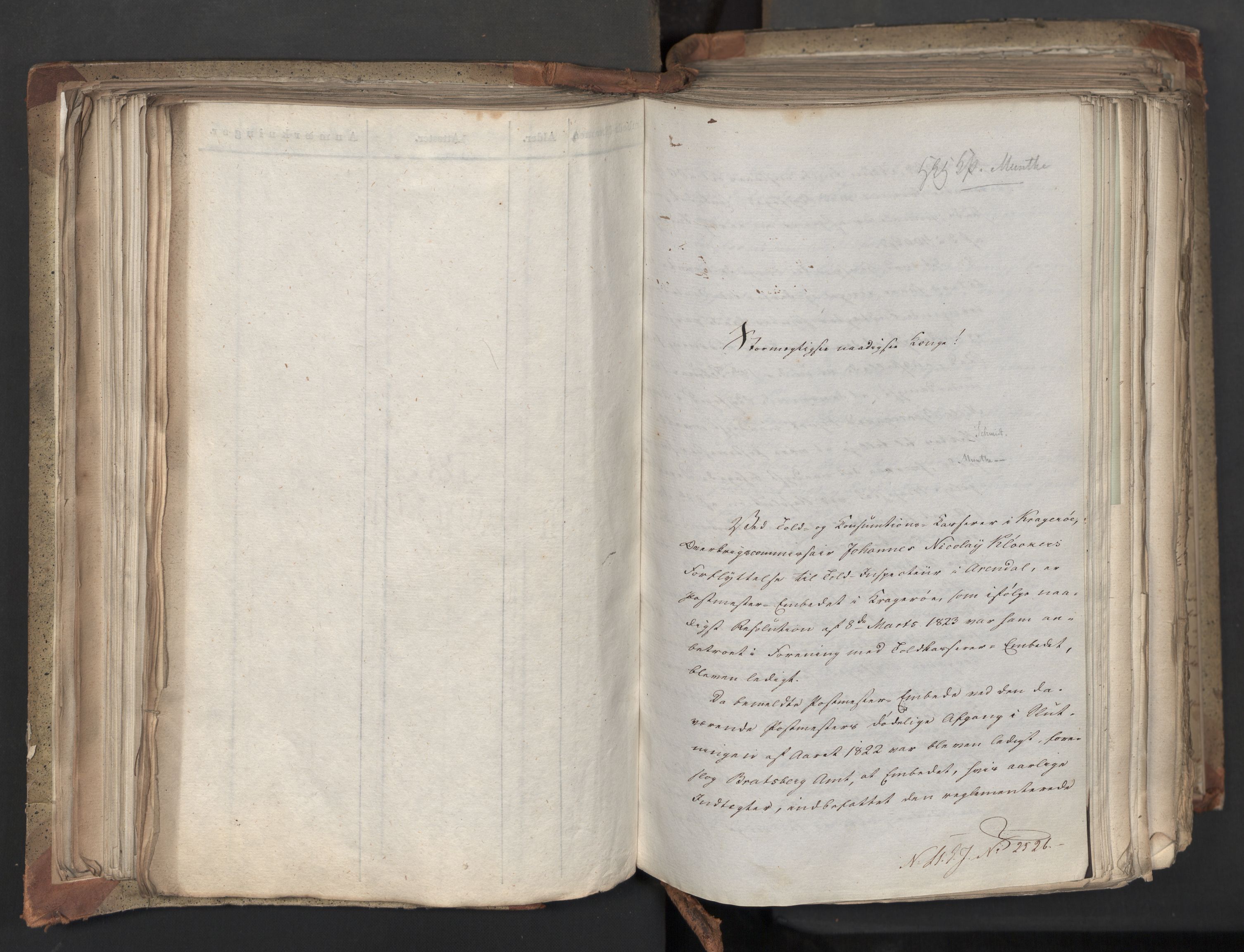 Statsrådsavdelingen i Stockholm, AV/RA-S-1003/D/Da/L0042: Regjeringsinnstillinger nr. 2467-2705, 1825, p. 180