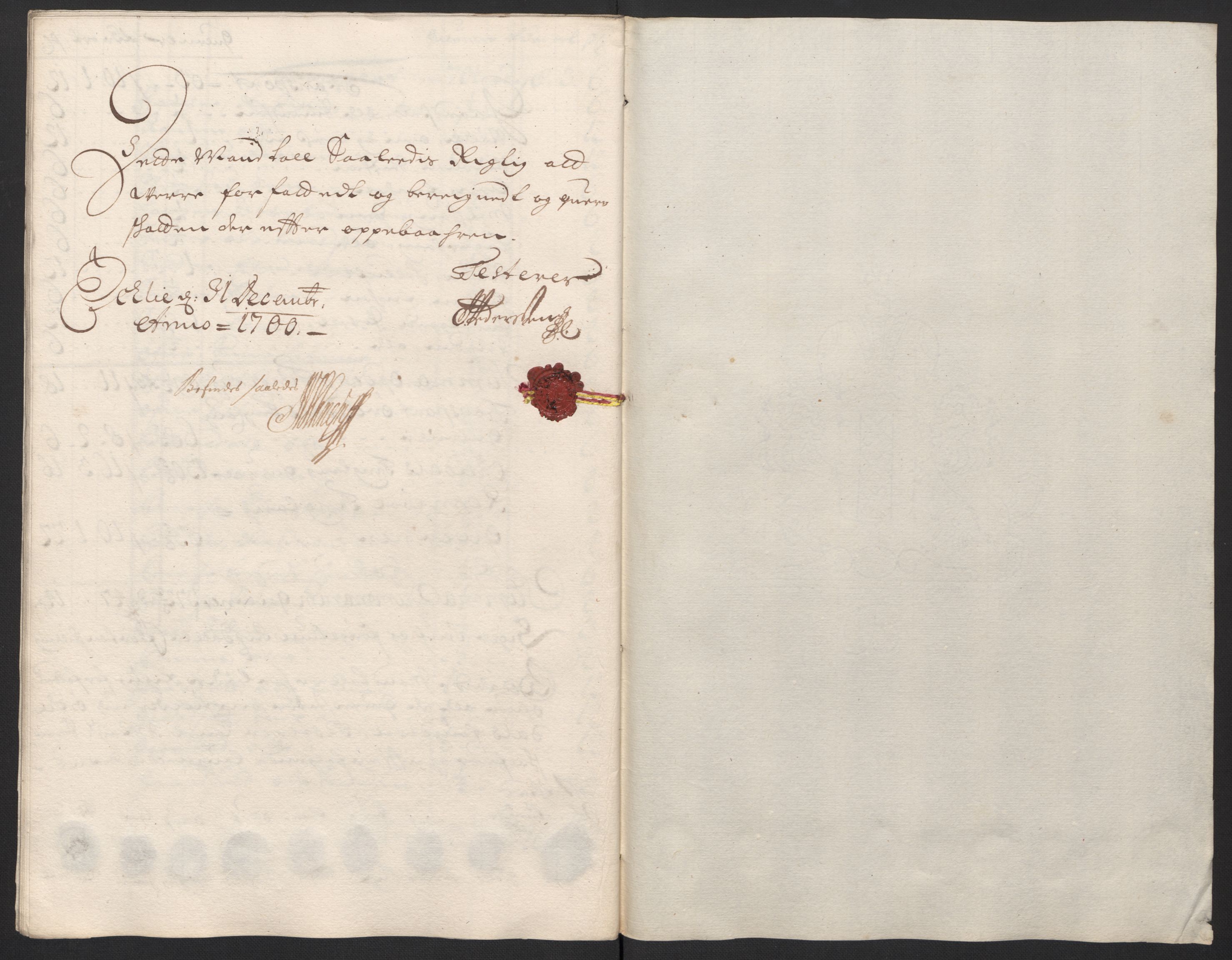 Rentekammeret inntil 1814, Reviderte regnskaper, Fogderegnskap, AV/RA-EA-4092/R60/L3950: Fogderegnskap Orkdal og Gauldal, 1700, p. 124