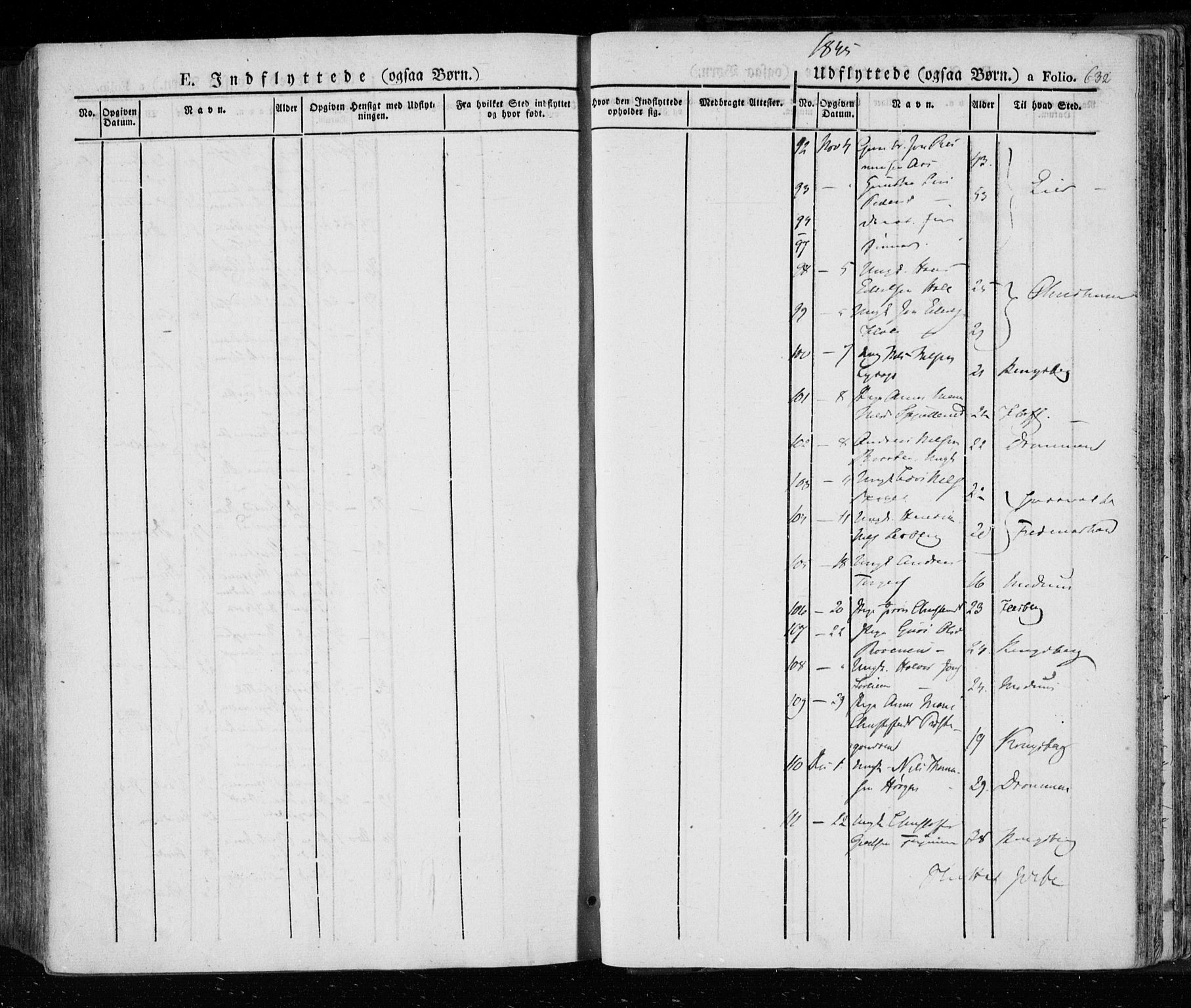 Eiker kirkebøker, AV/SAKO-A-4/F/Fa/L0013a: Parish register (official) no. I 13A, 1832-1845, p. 632