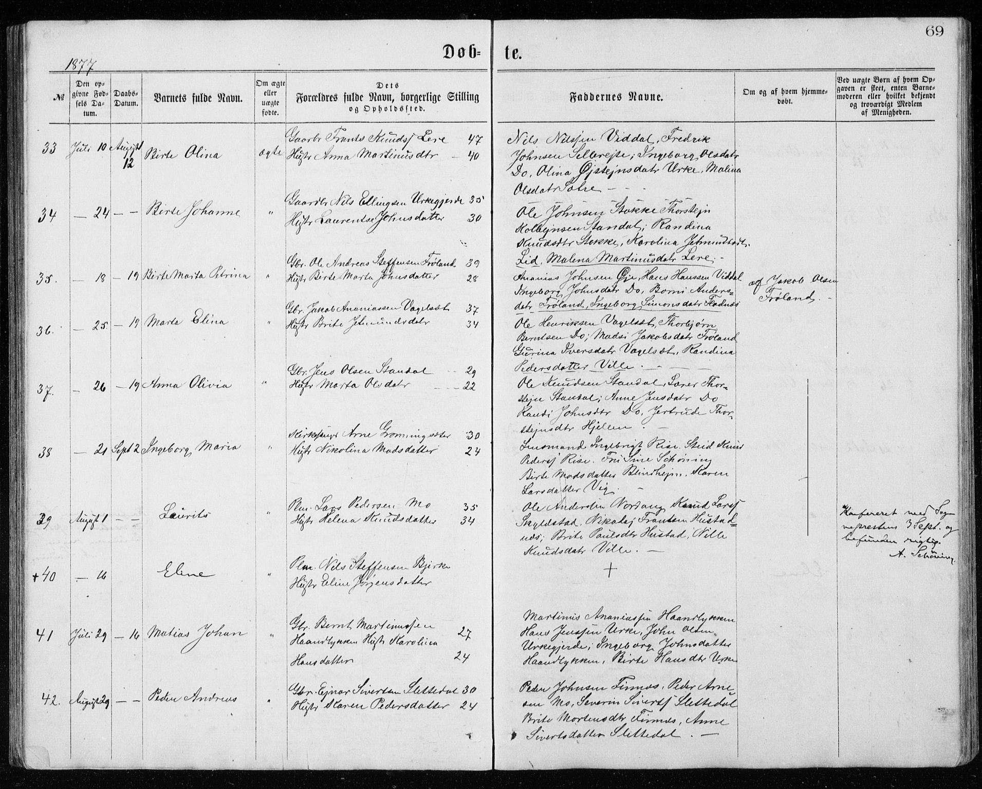 Ministerialprotokoller, klokkerbøker og fødselsregistre - Møre og Romsdal, AV/SAT-A-1454/515/L0214: Parish register (copy) no. 515C01, 1865-1883, p. 69