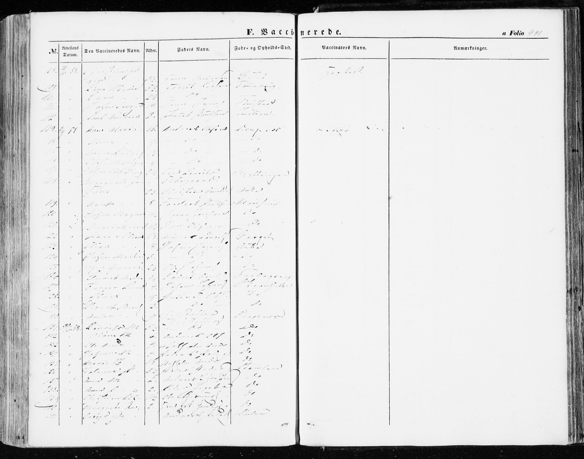 Ministerialprotokoller, klokkerbøker og fødselsregistre - Sør-Trøndelag, AV/SAT-A-1456/634/L0530: Parish register (official) no. 634A06, 1852-1860, p. 441