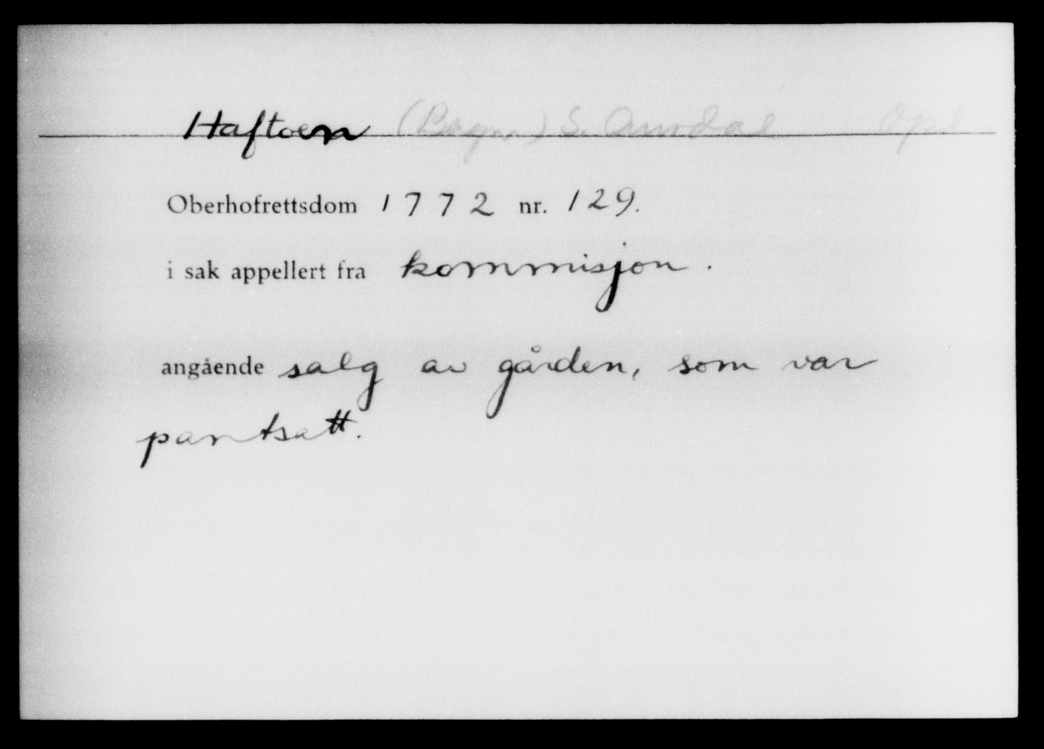 Overhoffretten 1667-1797, AV/RA-EA-2884, 1705