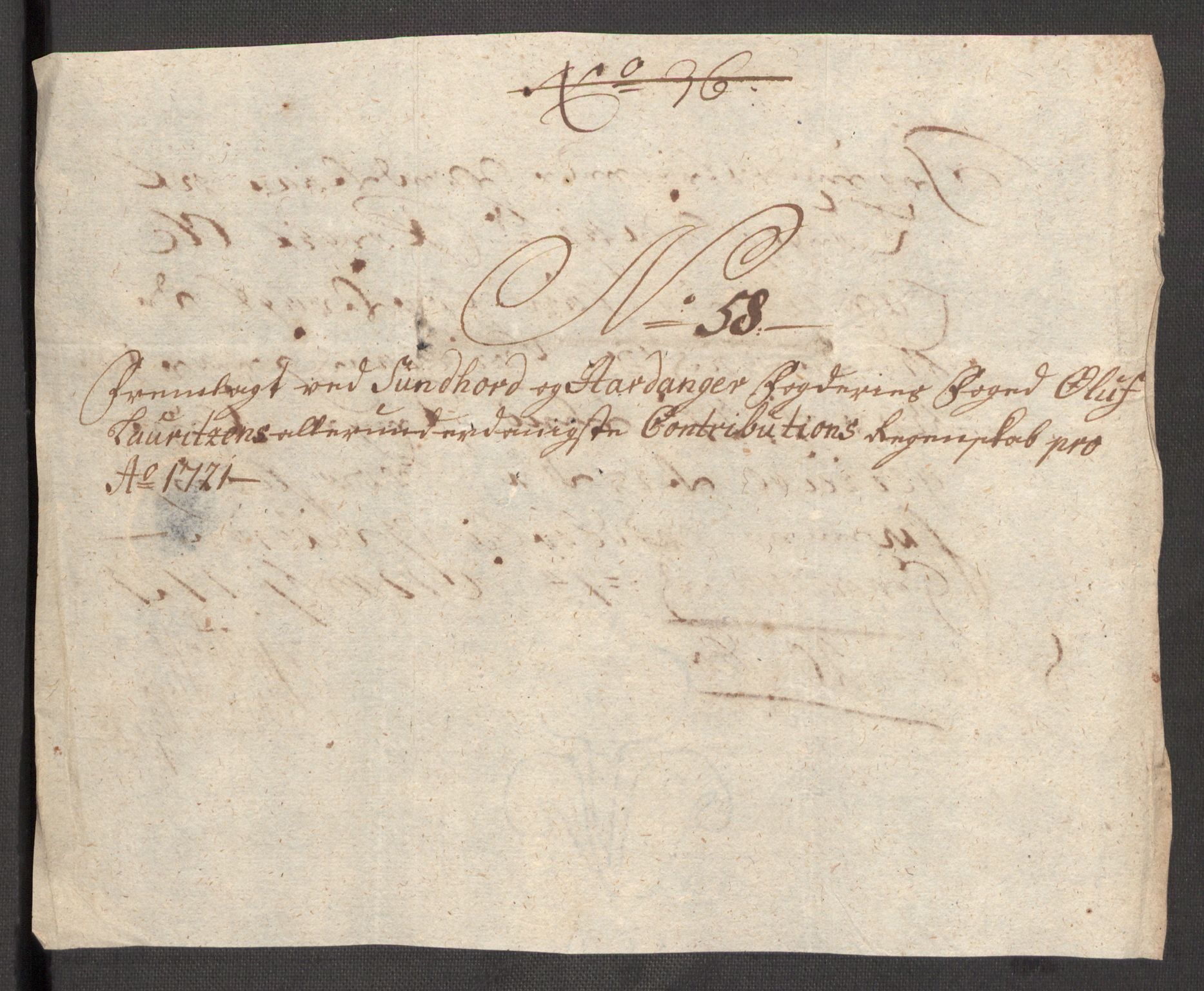 Rentekammeret inntil 1814, Reviderte regnskaper, Fogderegnskap, RA/EA-4092/R48/L3000: Fogderegnskap Sunnhordland og Hardanger, 1721, p. 333