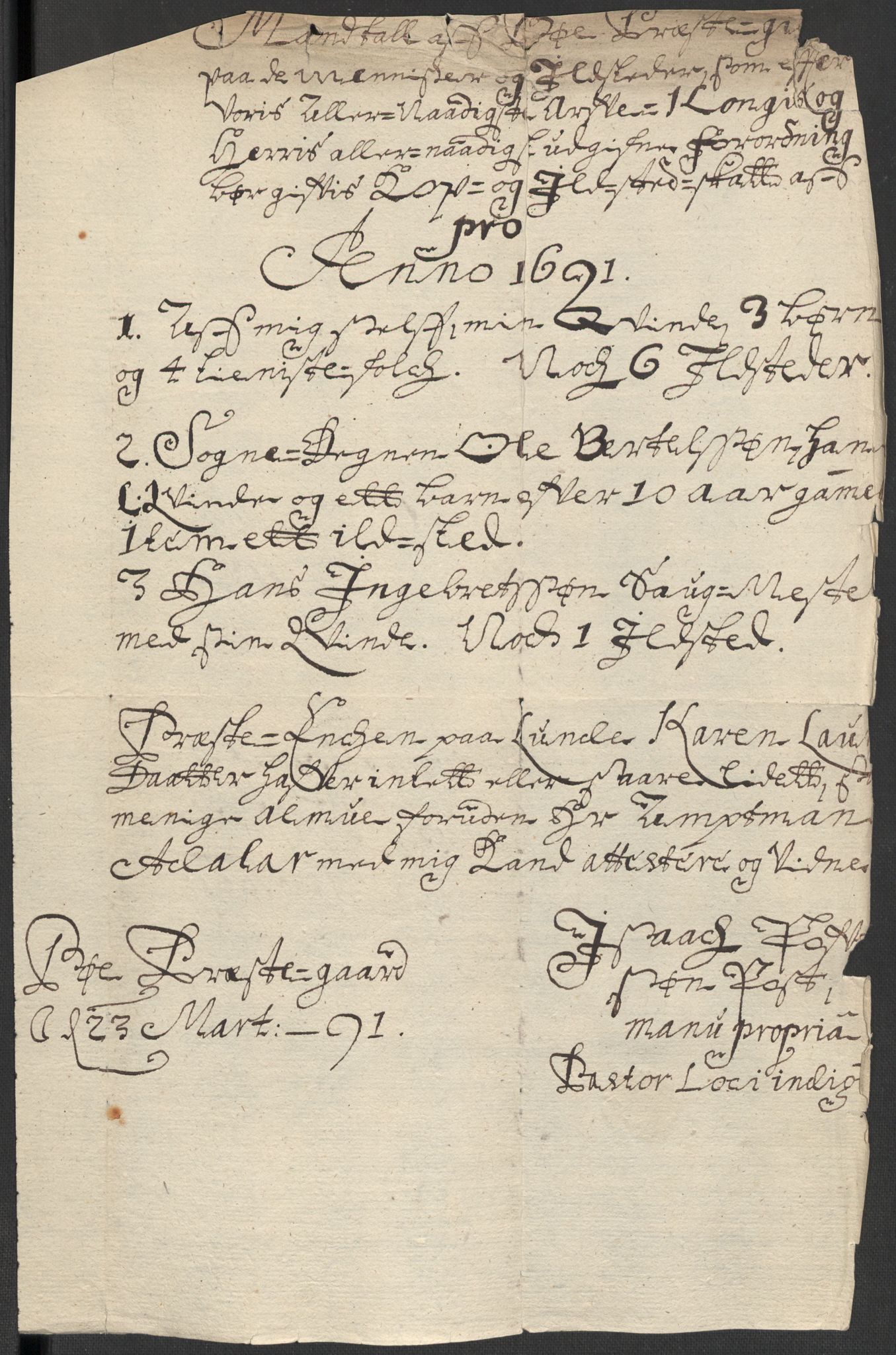 Rentekammeret inntil 1814, Reviderte regnskaper, Fogderegnskap, AV/RA-EA-4092/R35/L2089: Fogderegnskap Øvre og Nedre Telemark, 1690-1692, p. 487