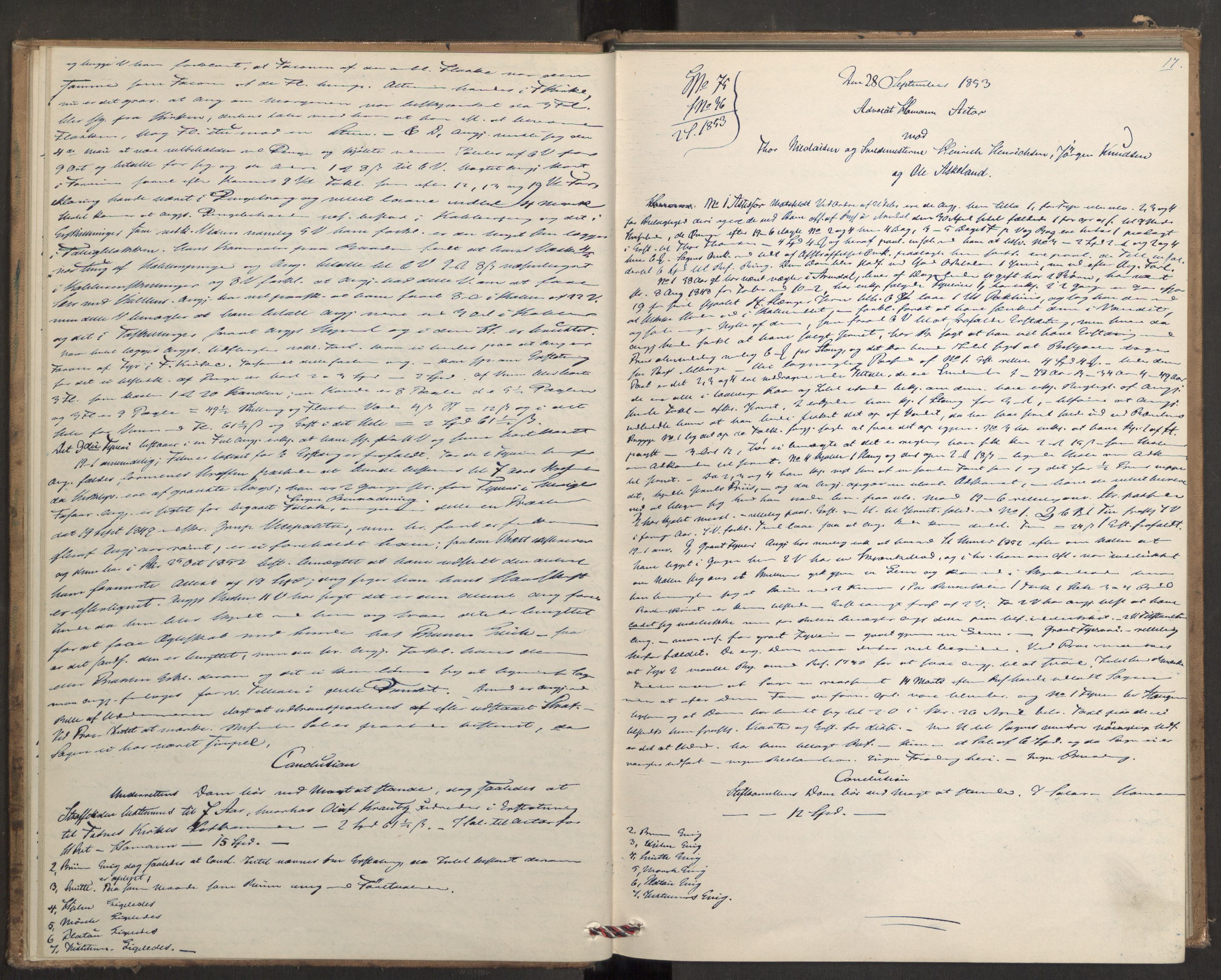 Høyesterett, AV/RA-S-1002/E/Eb/Ebb/L0046/0002: Voteringsprotokoller / Voteringsprotokoll, 1853-1854, p. 16b-17a