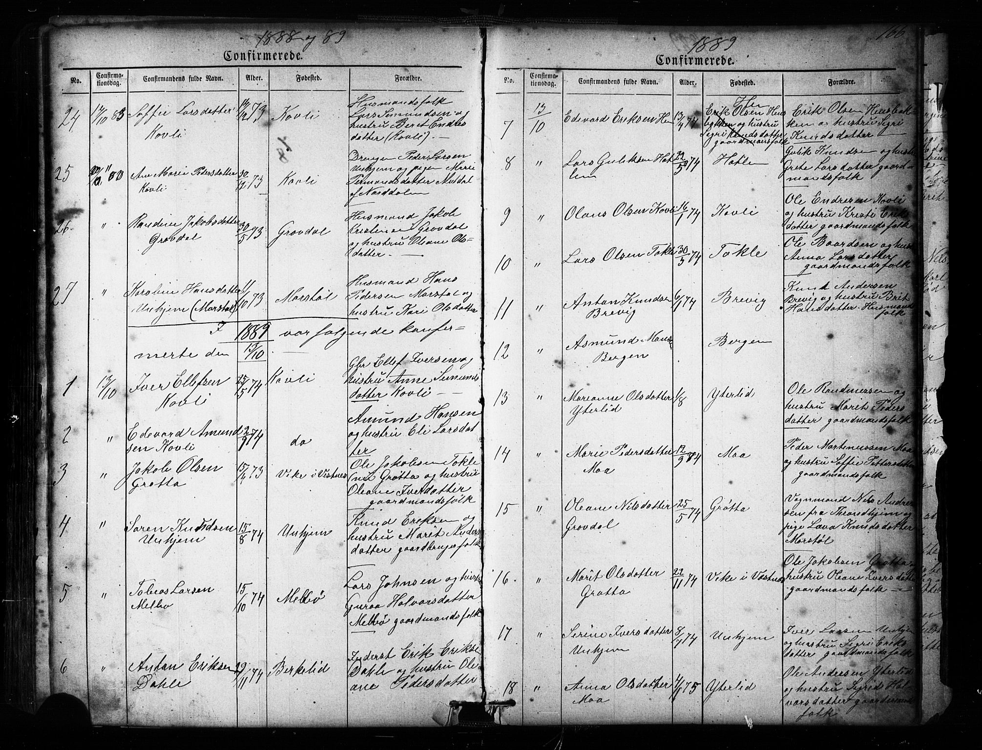 Ministerialprotokoller, klokkerbøker og fødselsregistre - Møre og Romsdal, SAT/A-1454/545/L0588: Parish register (copy) no. 545C02, 1867-1902, p. 166