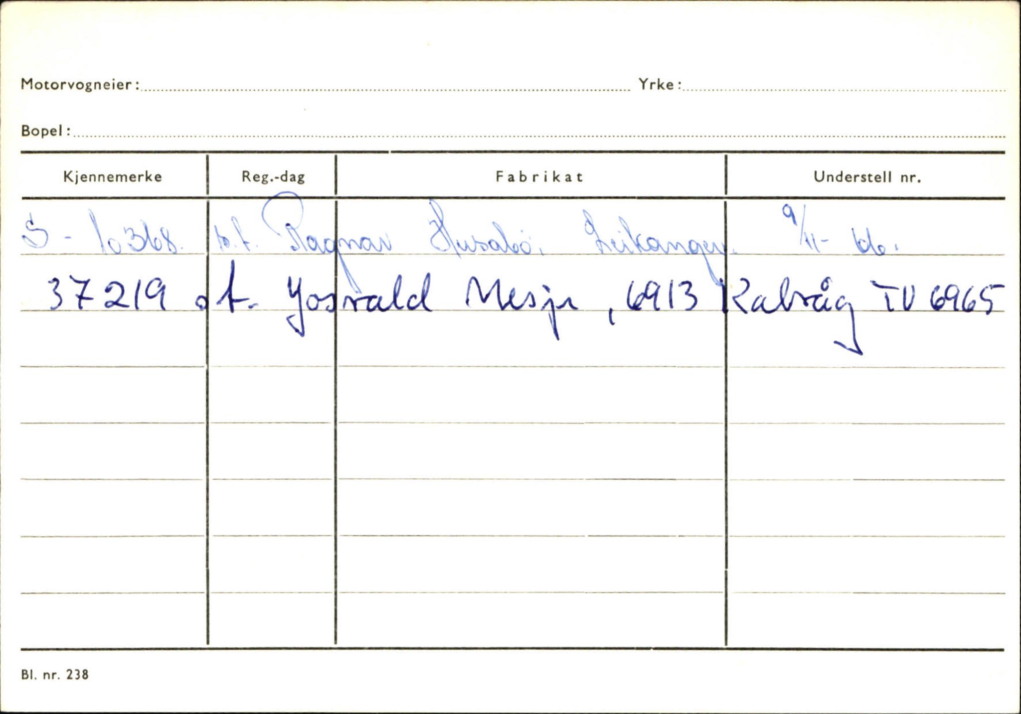 Statens vegvesen, Sogn og Fjordane vegkontor, AV/SAB-A-5301/4/F/L0133: Eigarregister Bremanger A-Å. Gaular A-H, 1945-1975, p. 358