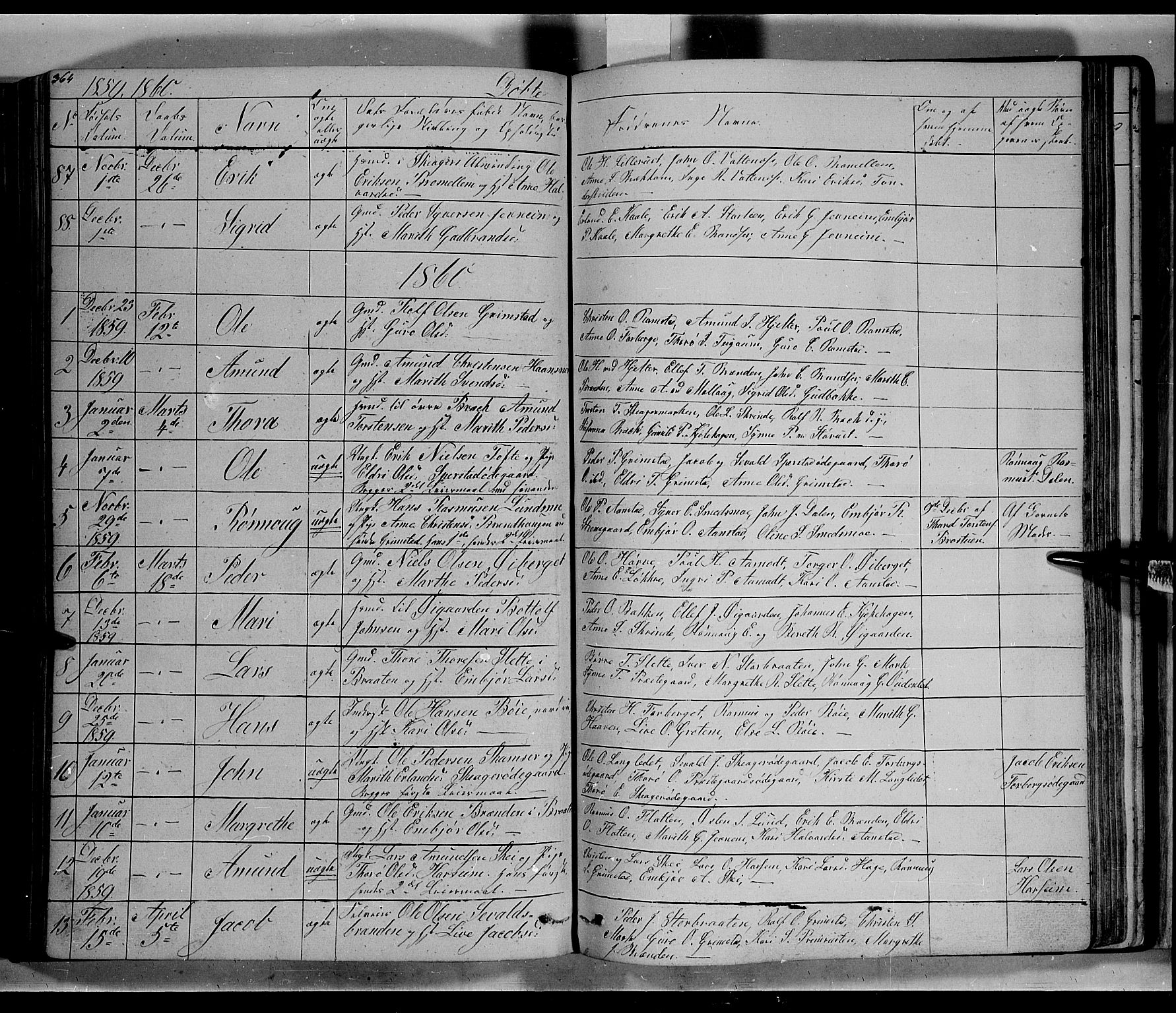 Lom prestekontor, AV/SAH-PREST-070/L/L0004: Parish register (copy) no. 4, 1845-1864, p. 364-365