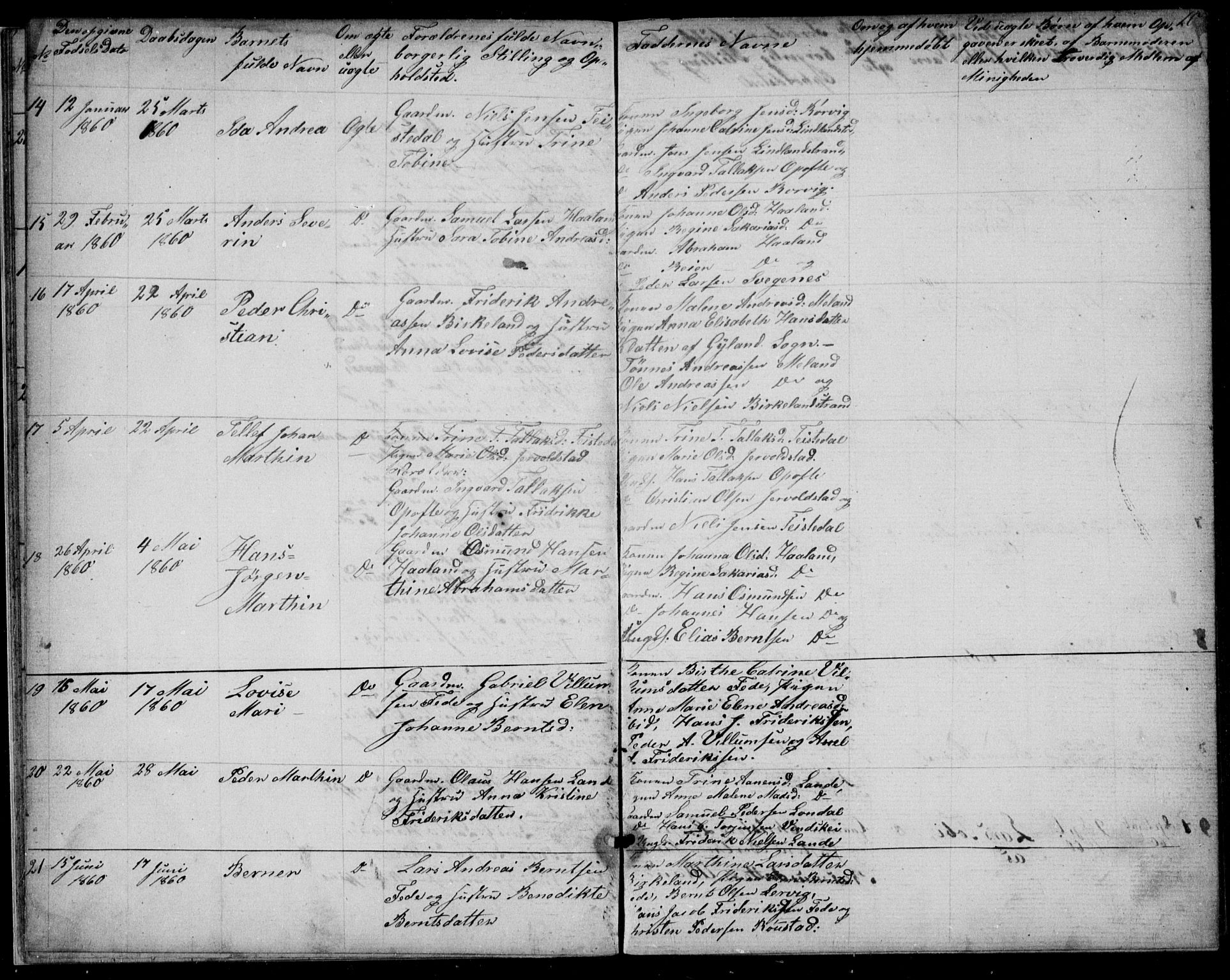 Kvinesdal sokneprestkontor, AV/SAK-1111-0026/F/Fb/Fba/L0003: Parish register (copy) no. B 3, 1858-1893, p. 10