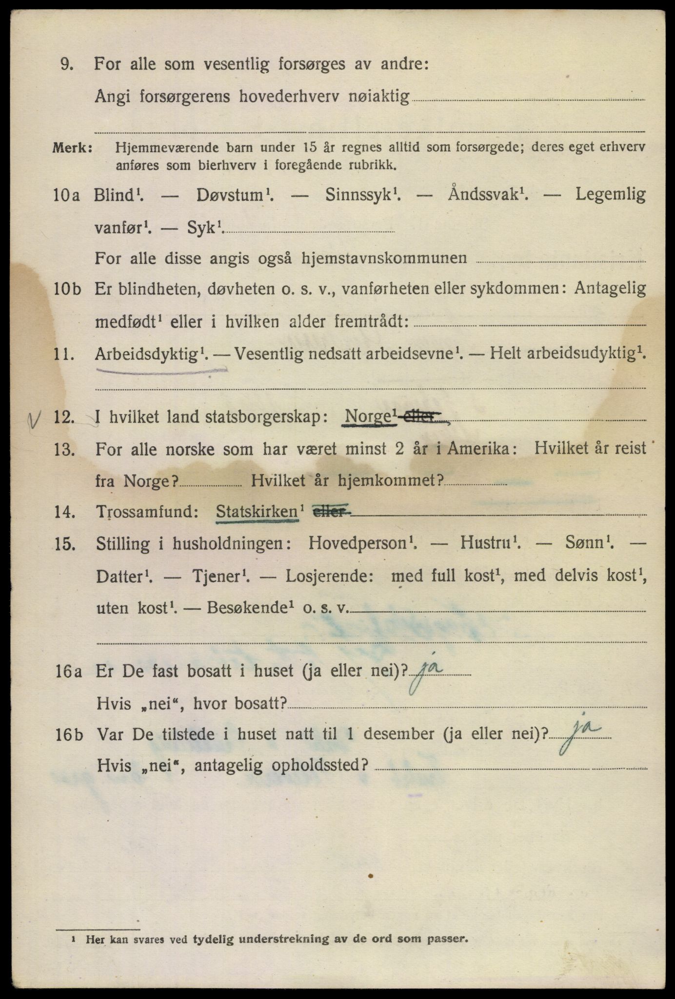 SAO, 1920 census for Kristiania, 1920, p. 456244