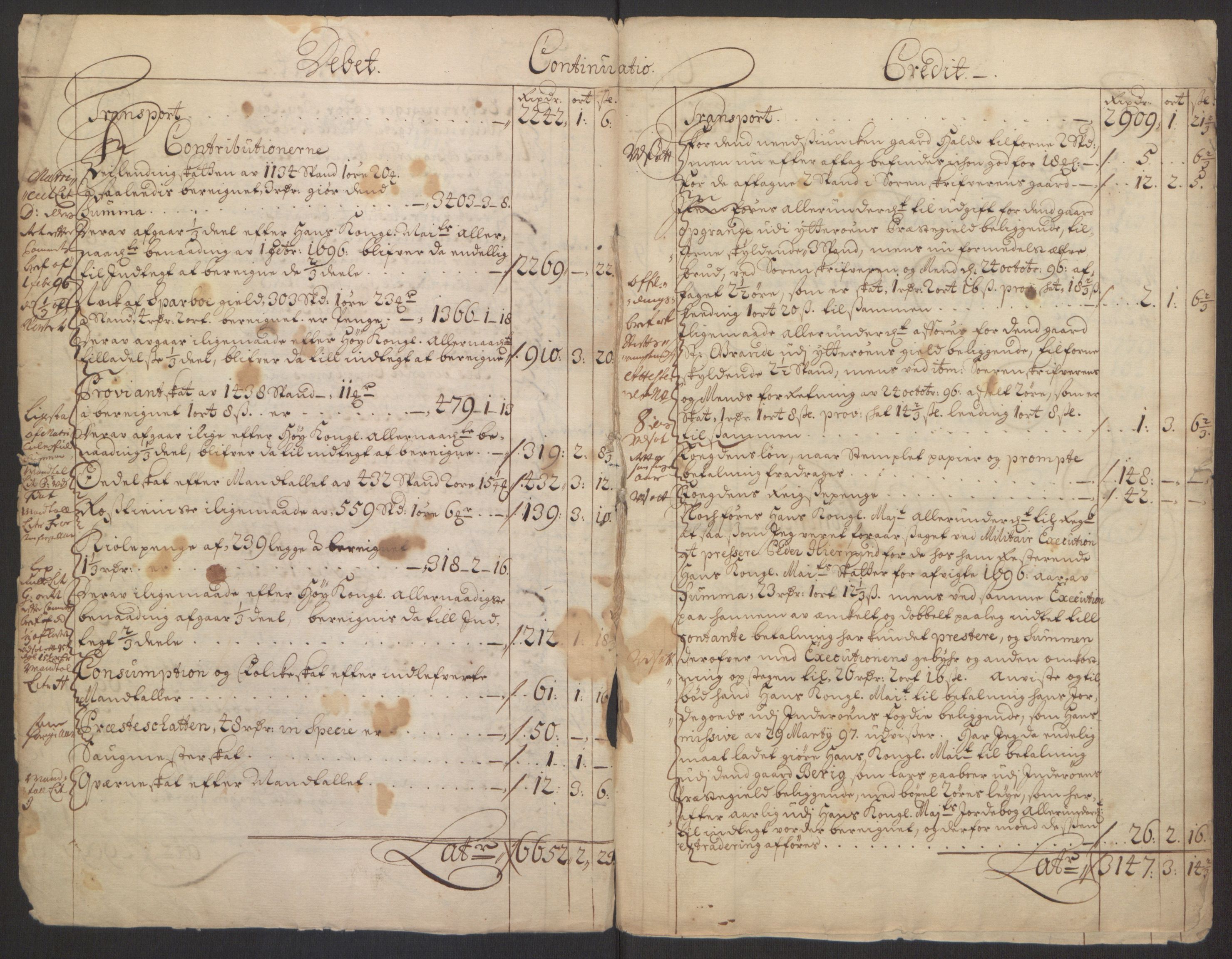 Rentekammeret inntil 1814, Reviderte regnskaper, Fogderegnskap, RA/EA-4092/R63/L4309: Fogderegnskap Inderøy, 1695-1697, p. 124