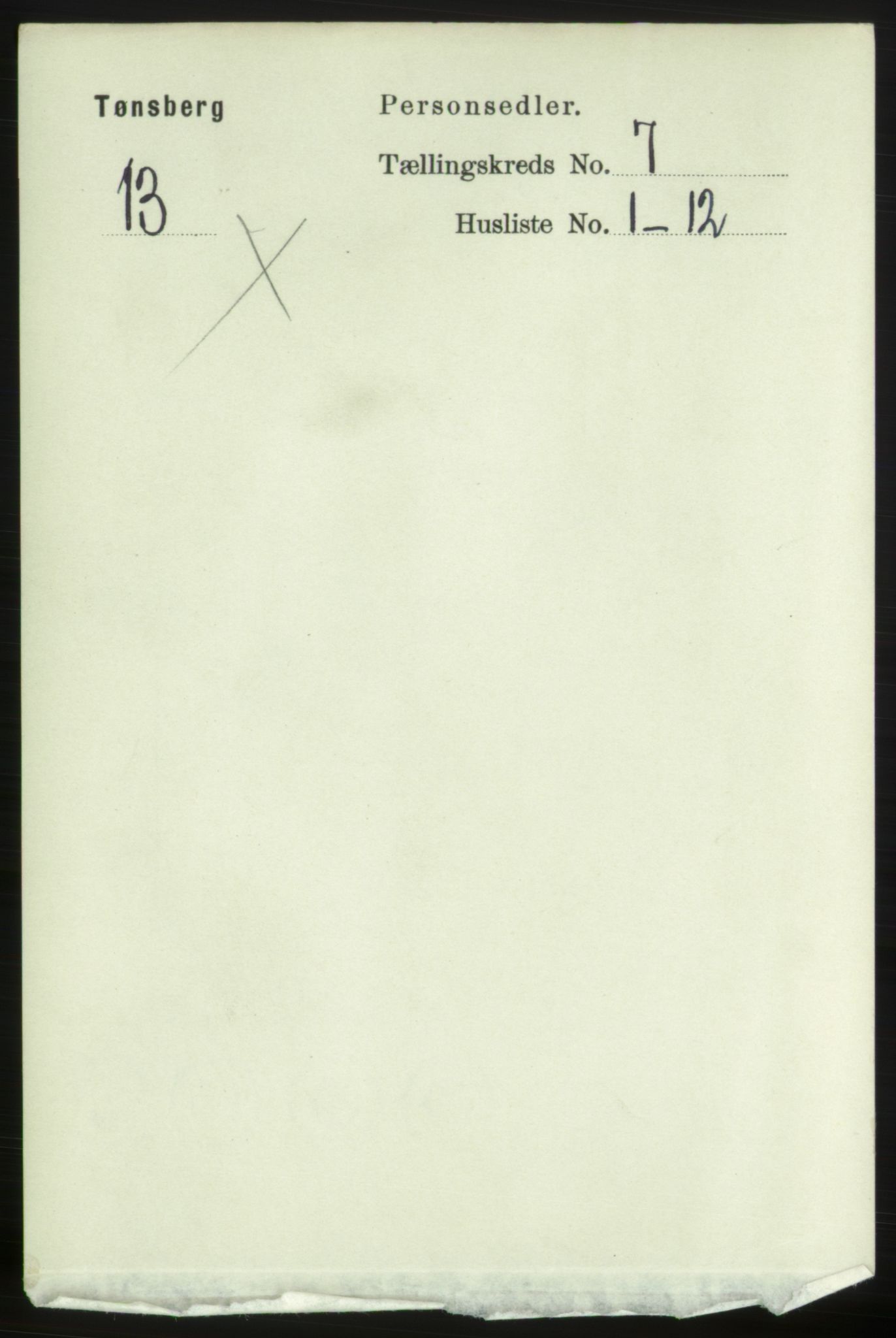 RA, 1891 census for 0705 Tønsberg, 1891, p. 2714