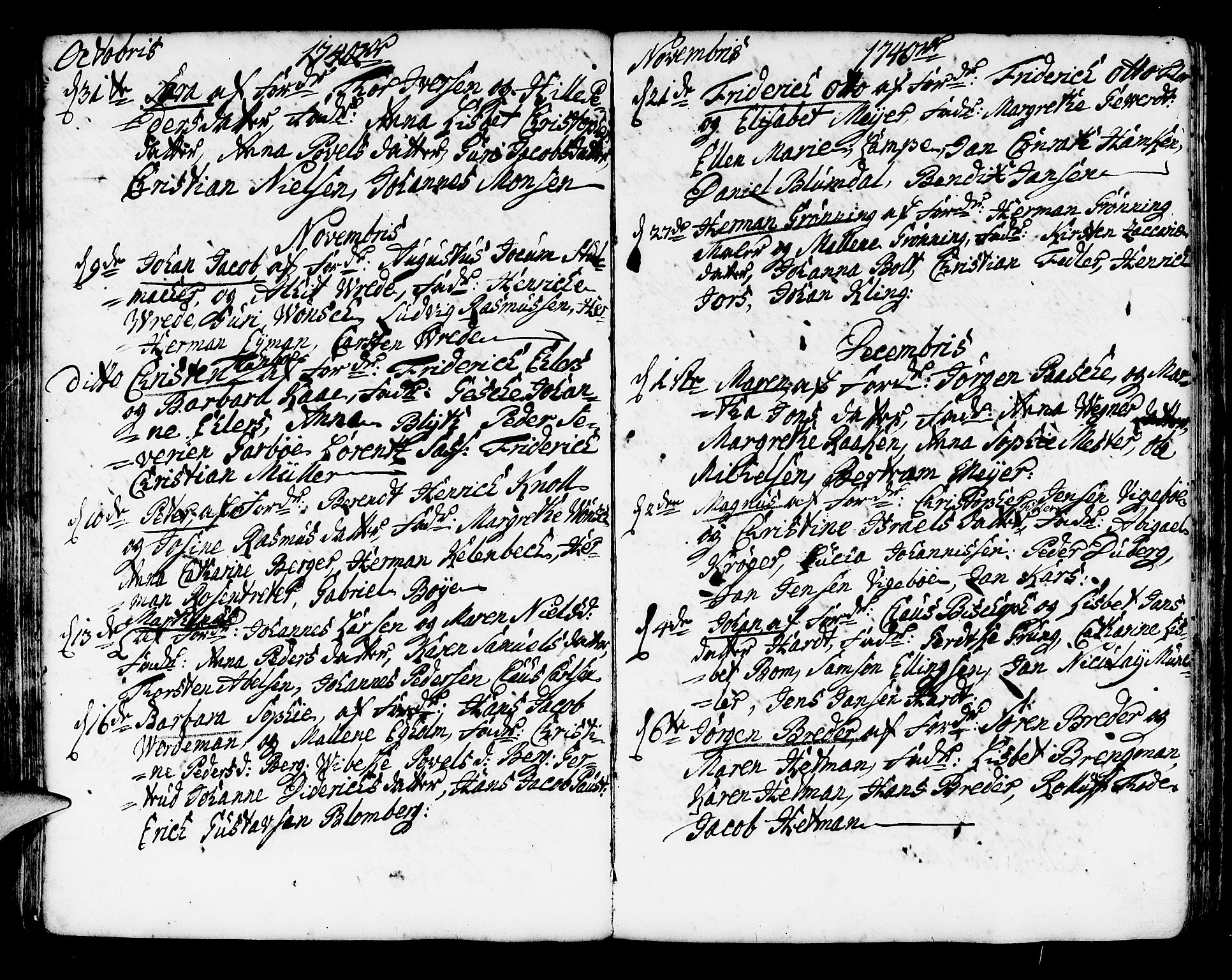 Korskirken sokneprestembete, AV/SAB-A-76101/H/Haa/L0004: Parish register (official) no. A 4, 1720-1750, p. 219