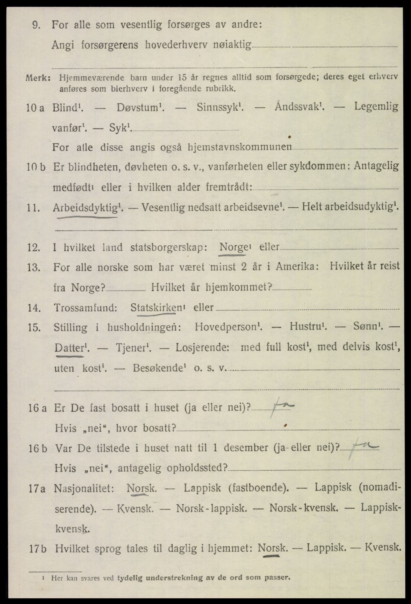 SAT, 1920 census for Otterøy, 1920, p. 2642