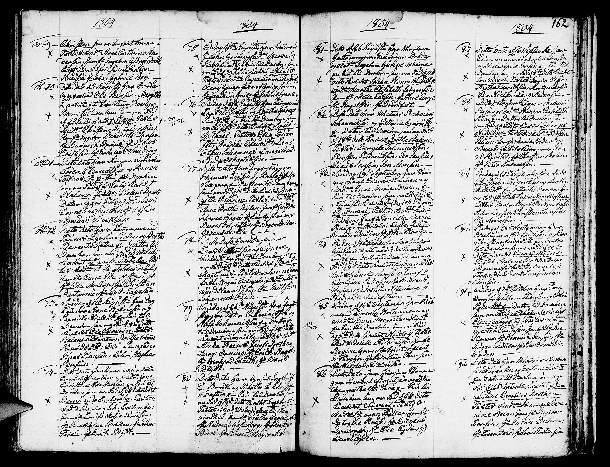 Nykirken Sokneprestembete, AV/SAB-A-77101/H/Haa/L0005: Parish register (official) no. A 5, 1775-1808, p. 162