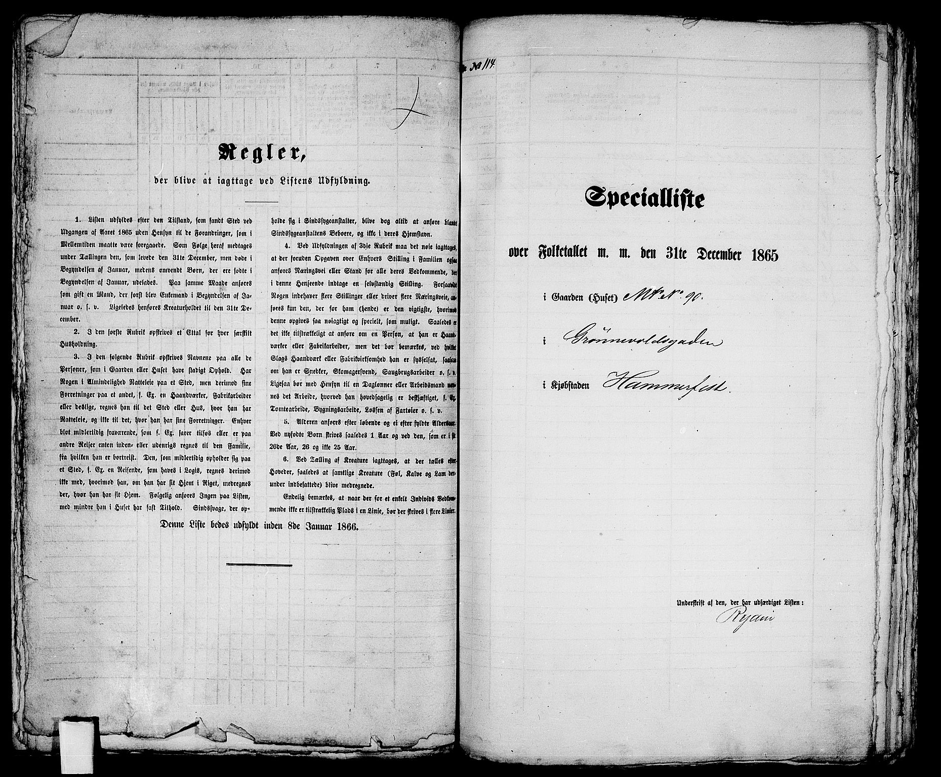 RA, 1865 census for Hammerfest/Hammerfest, 1865, p. 235