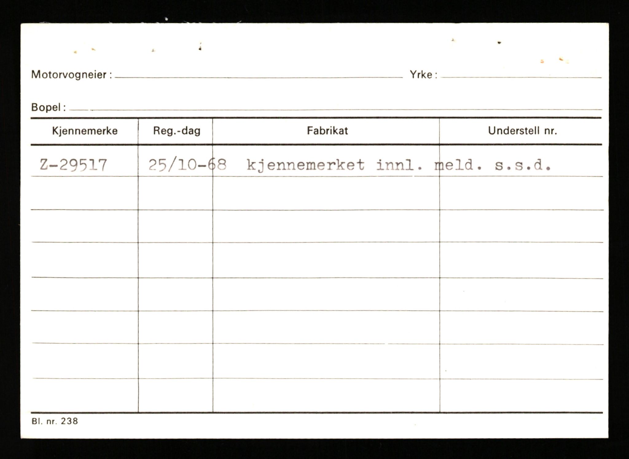 Stavanger trafikkstasjon, SAST/A-101942/0/G/L0005: Registreringsnummer: 23000 - 34245, 1930-1971, p. 2041