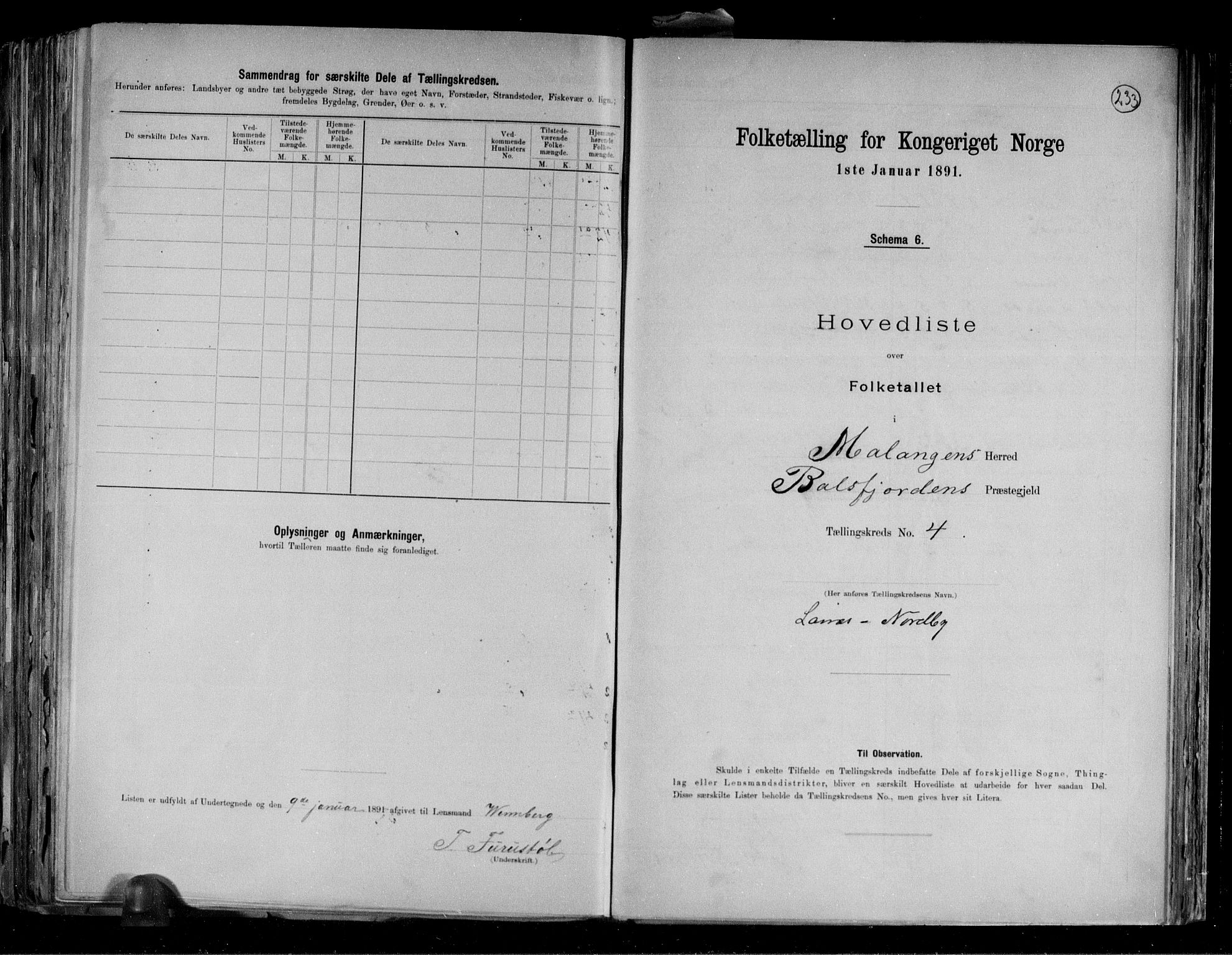 RA, 1891 census for 1932 Malangen, 1891, p. 10