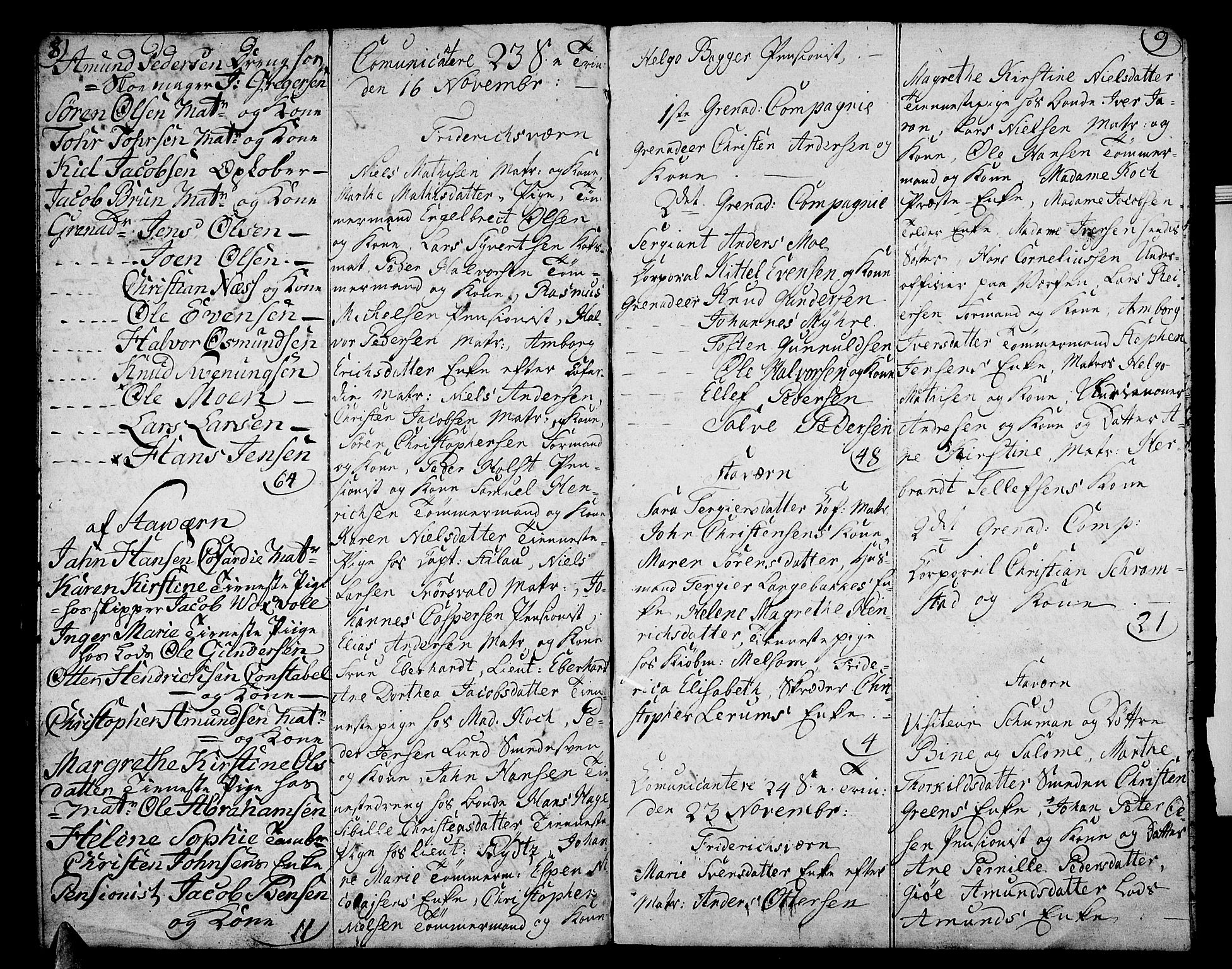 Stavern kirkebøker, SAKO/A-318/F/Fa/L0005: Parish register (official) no. 5, 1800-1816, p. 8-9