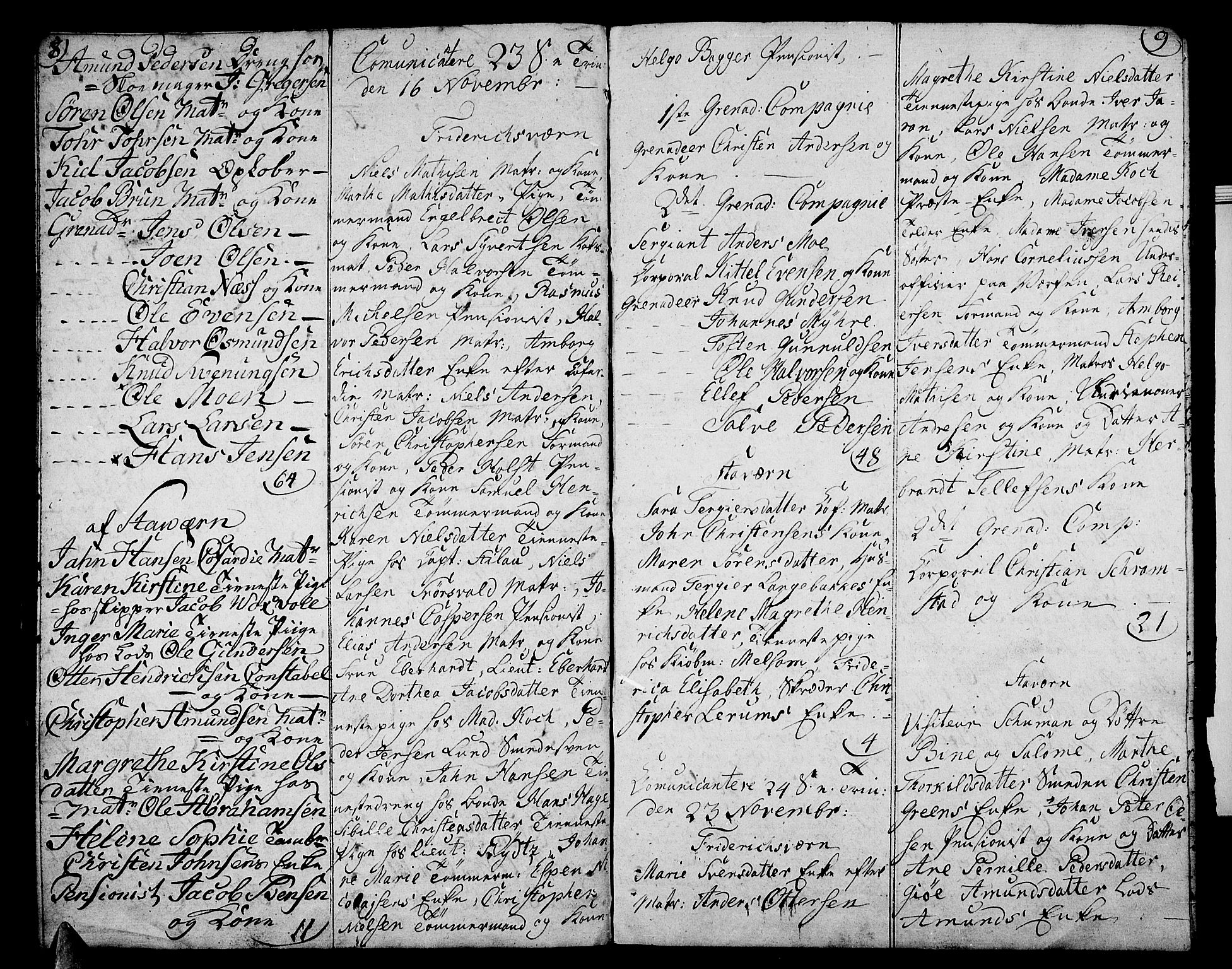 Stavern kirkebøker, AV/SAKO-A-318/F/Fa/L0005: Parish register (official) no. 5, 1800-1816, p. 8-9