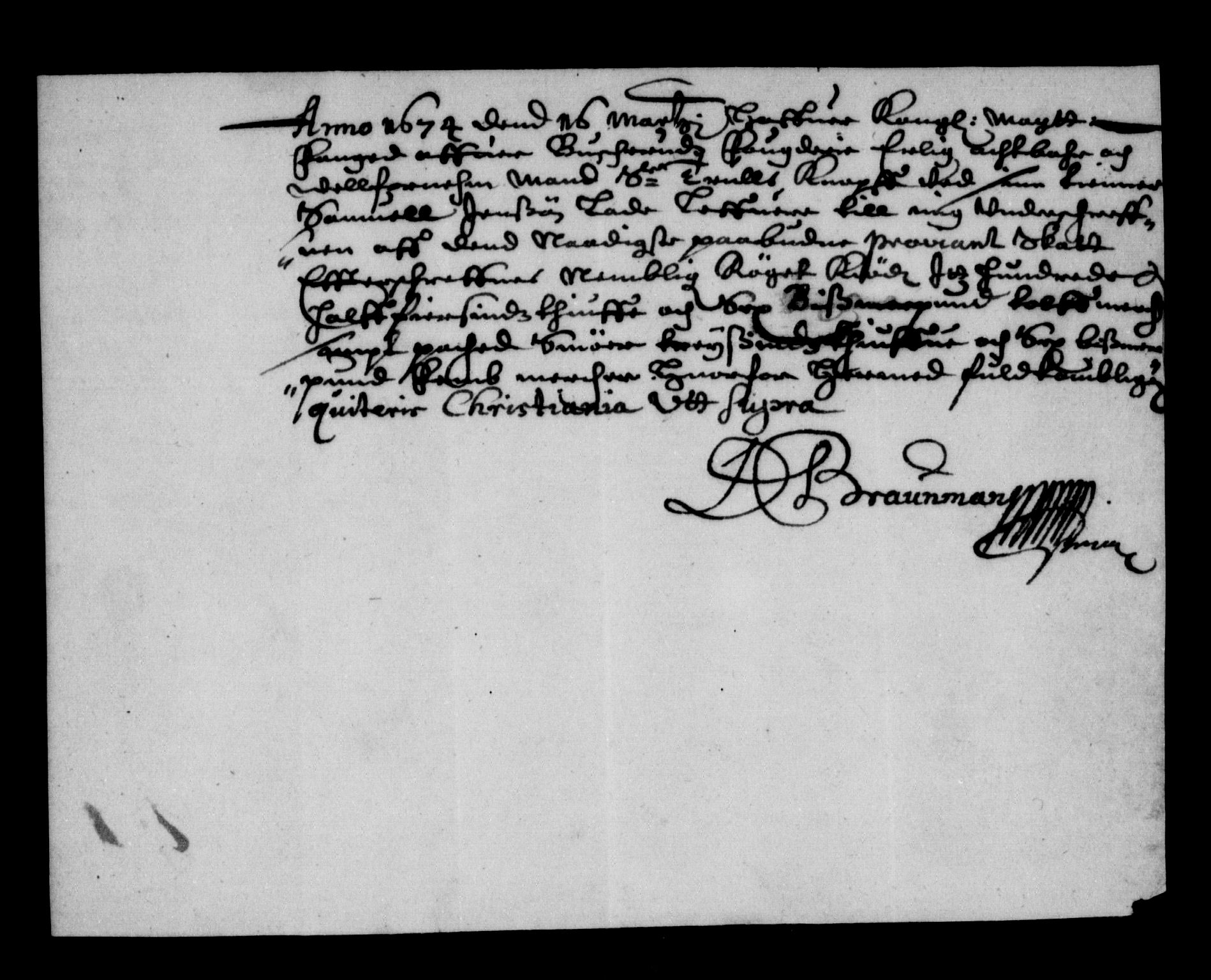 Rentekammeret inntil 1814, Reviderte regnskaper, Stiftamtstueregnskaper, Landkommissariatet på Akershus og Akershus stiftamt, AV/RA-EA-5869/R/Rb/L0102: Akershus stiftamt, 1674