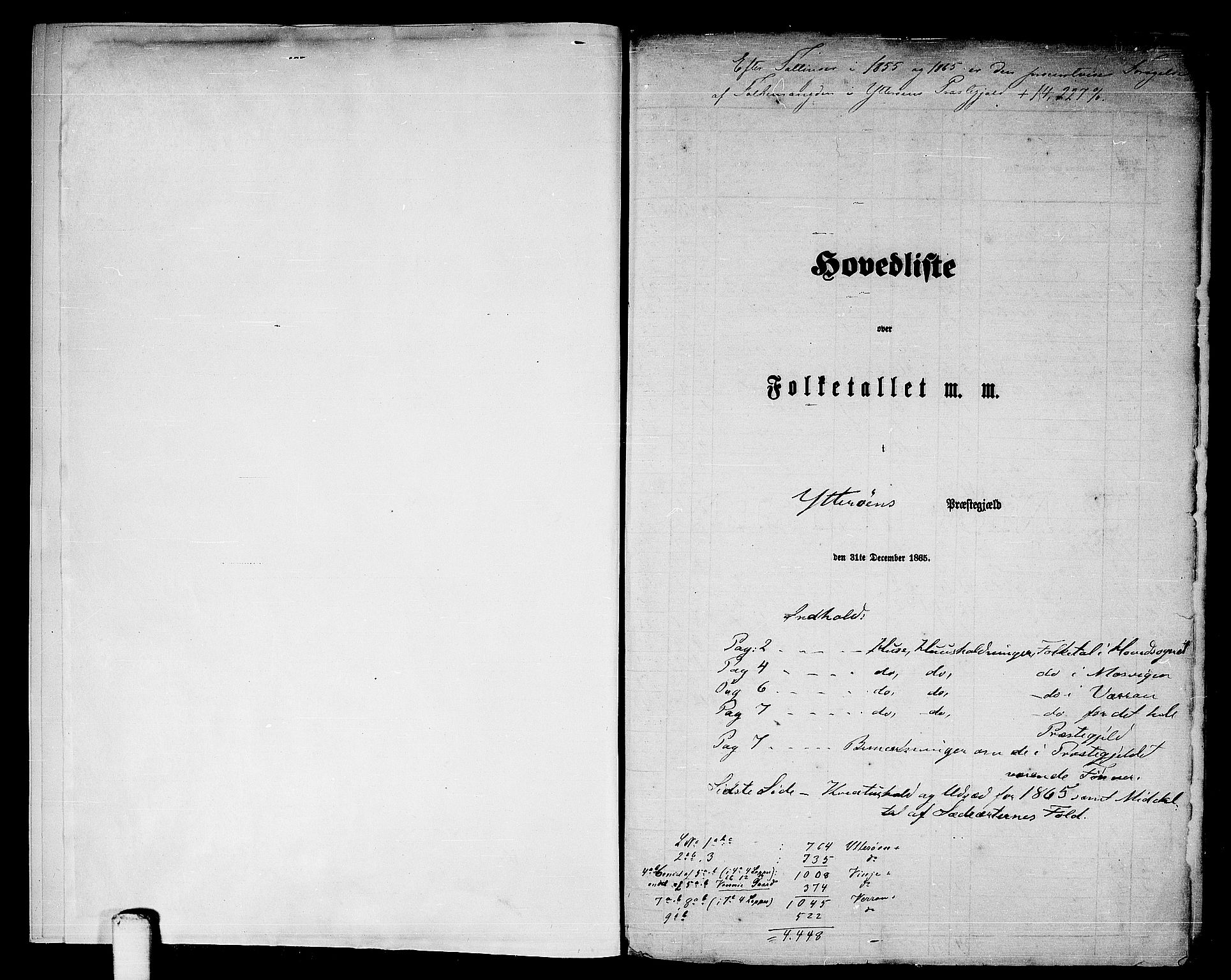 RA, 1865 census for Ytterøy, 1865, p. 5