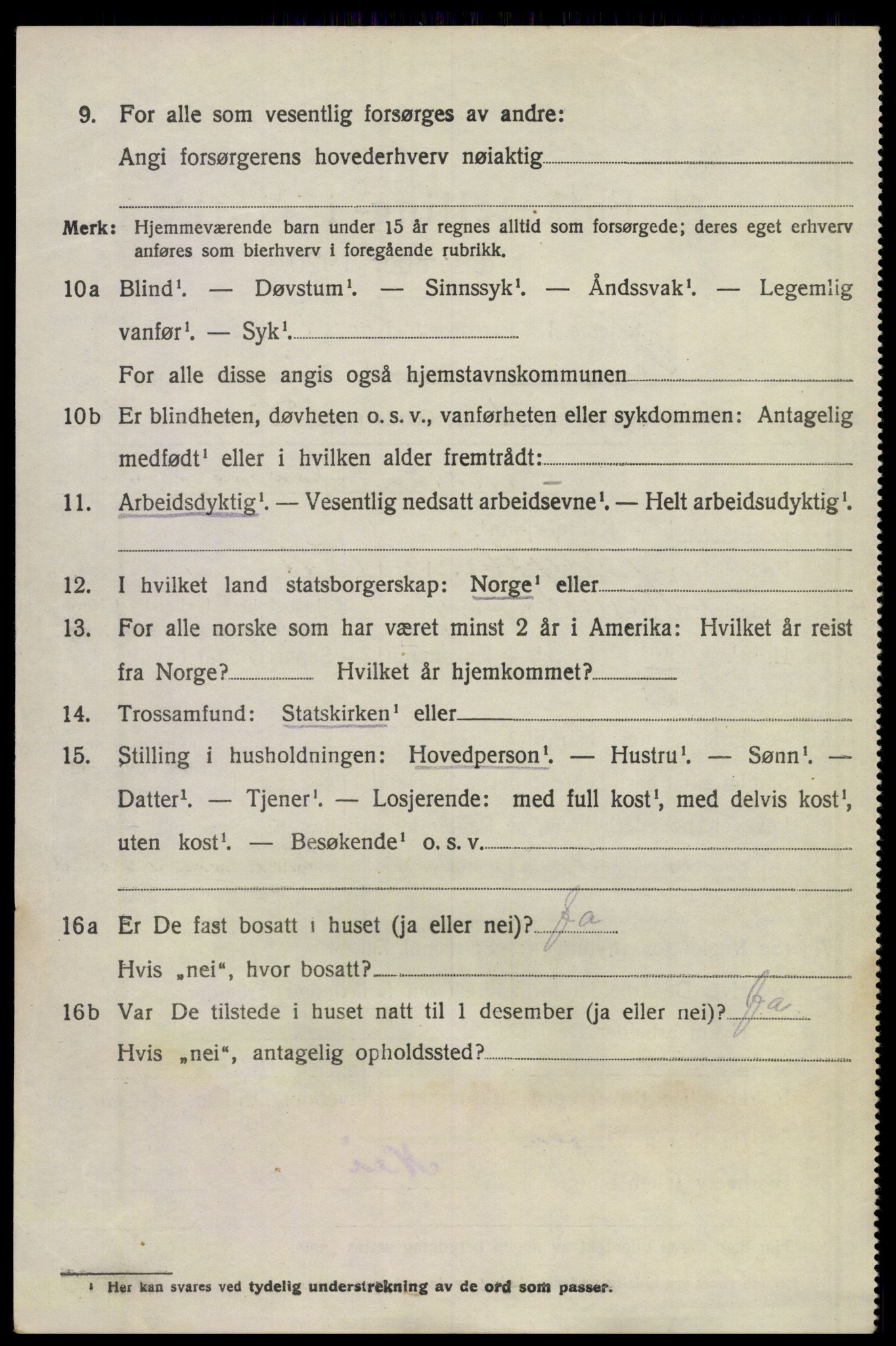 SAKO, 1920 census for Sem, 1920, p. 12562