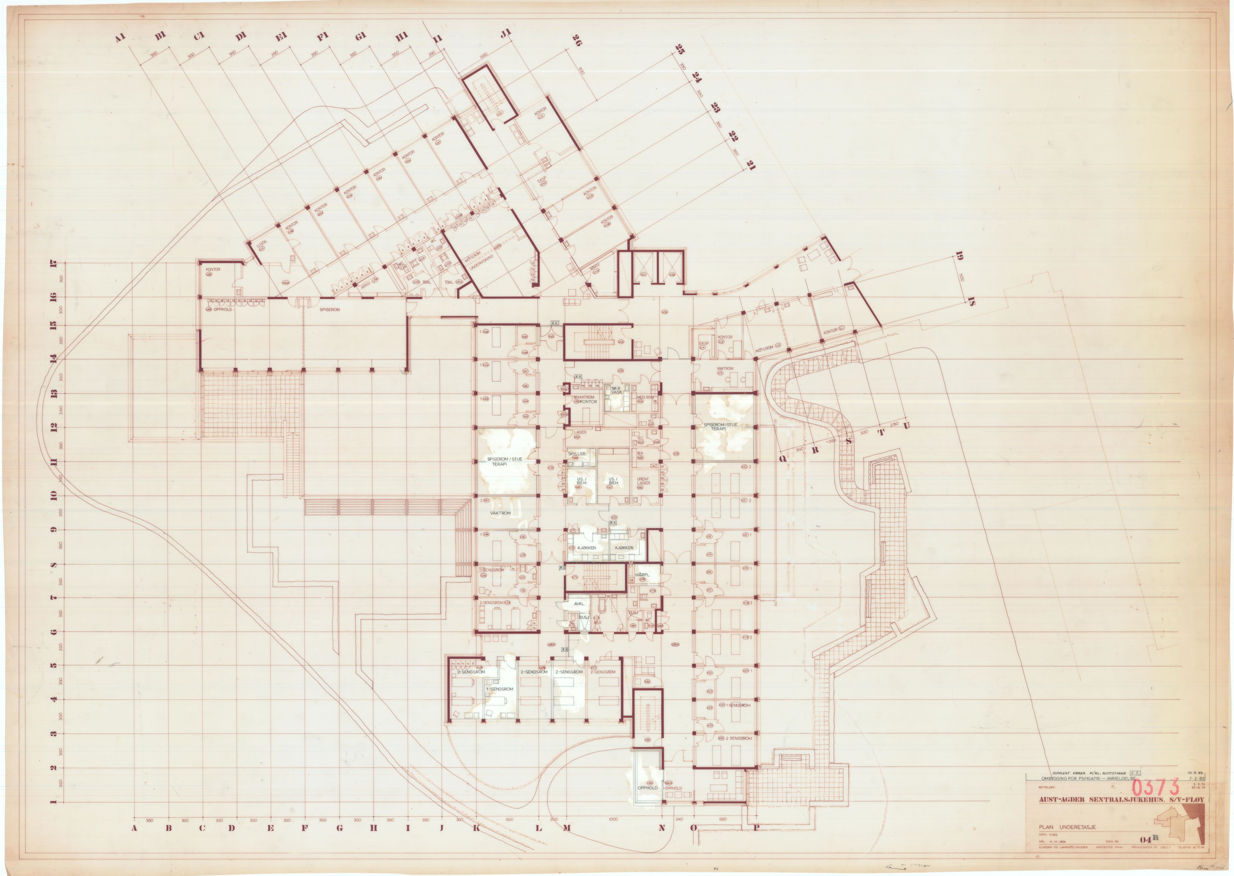 Eliassen og Lambertz-Nilssen Arkitekter, AAKS/PA-2983/T/T03/L0001: Tegningskogger 373, 1974-1978, p. 8