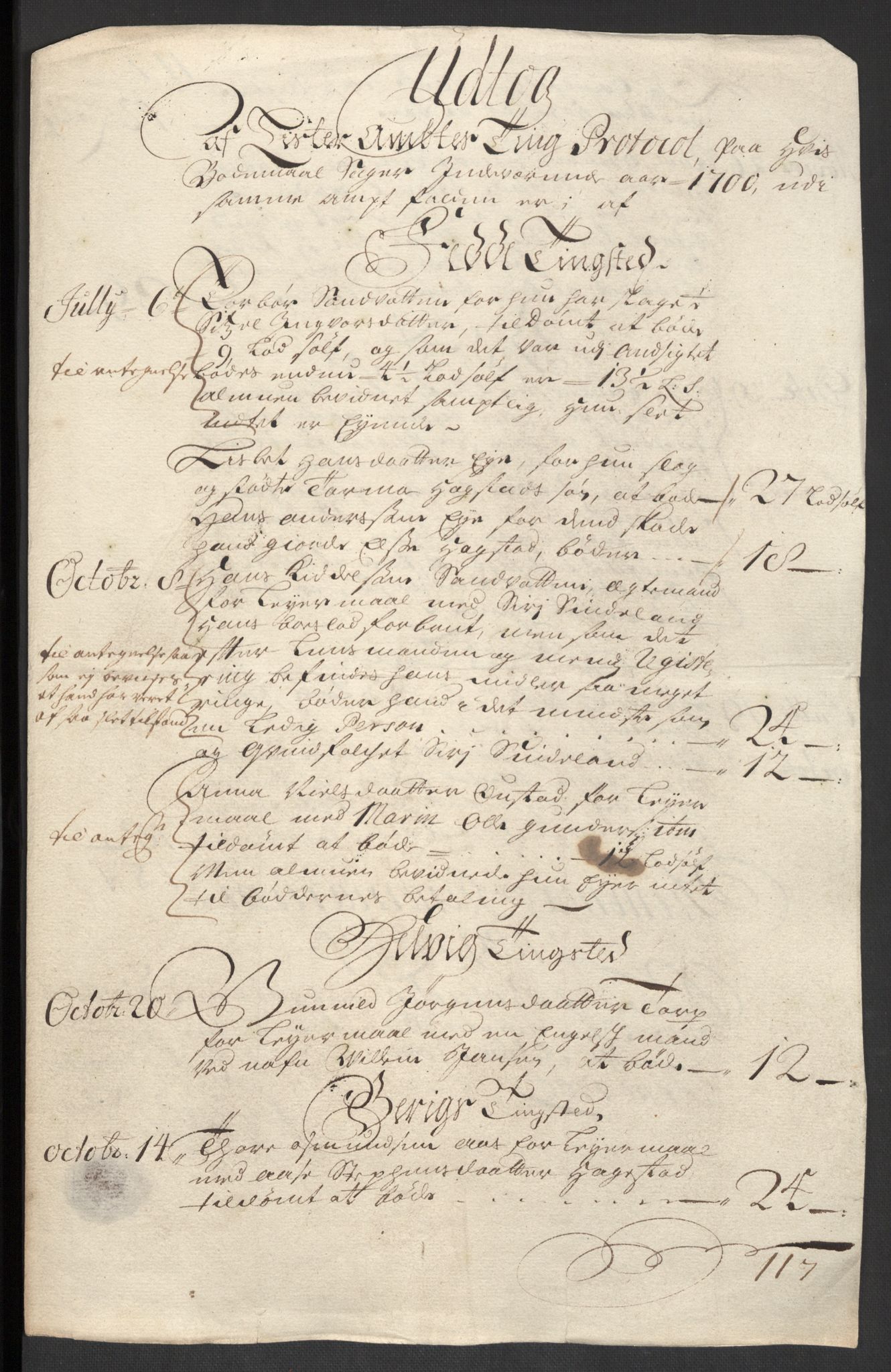 Rentekammeret inntil 1814, Reviderte regnskaper, Fogderegnskap, RA/EA-4092/R43/L2548: Fogderegnskap Lista og Mandal, 1700, p. 50