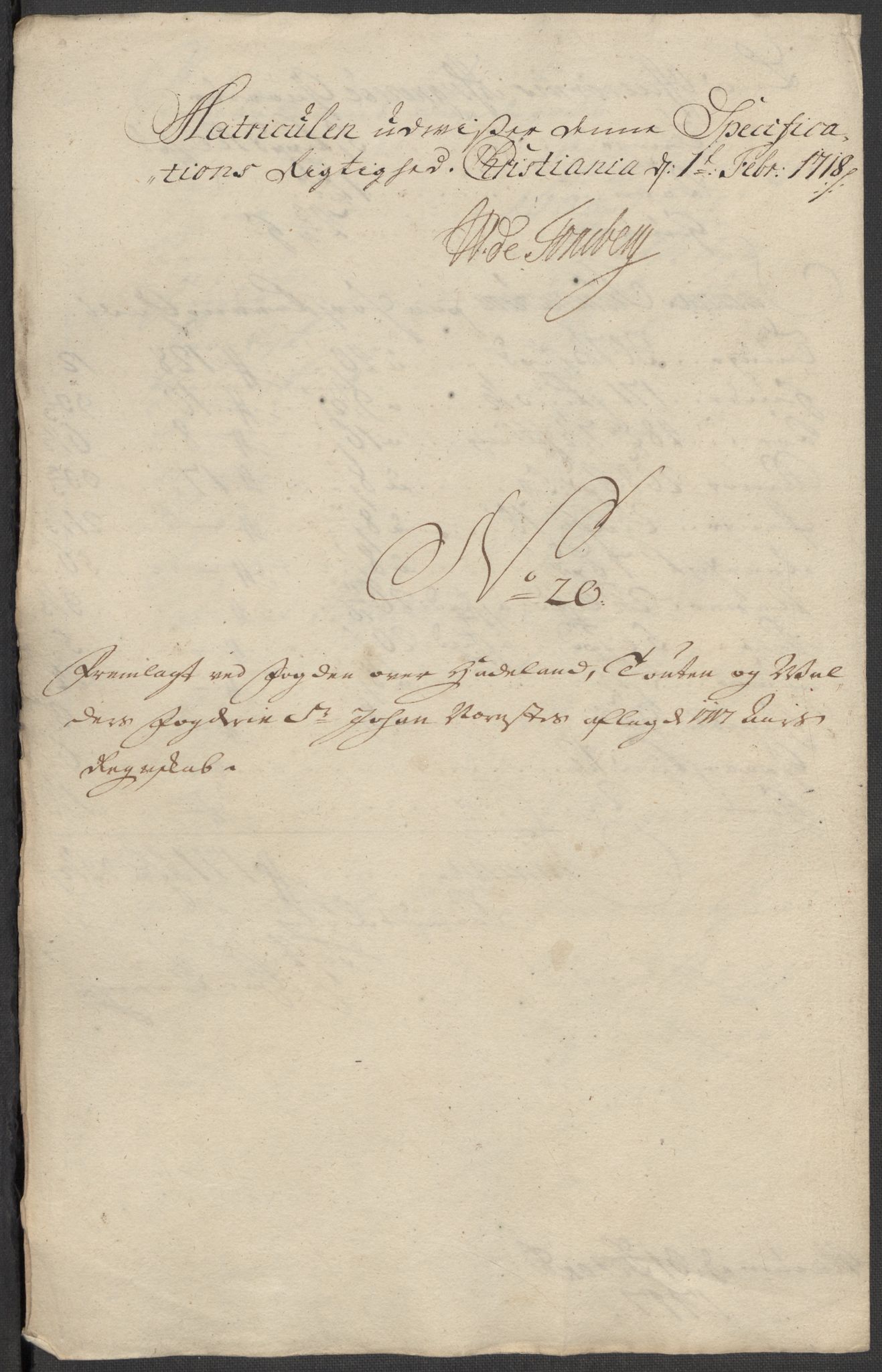 Rentekammeret inntil 1814, Reviderte regnskaper, Fogderegnskap, RA/EA-4092/R18/L1318: Fogderegnskap Hadeland, Toten og Valdres, 1717, p. 179