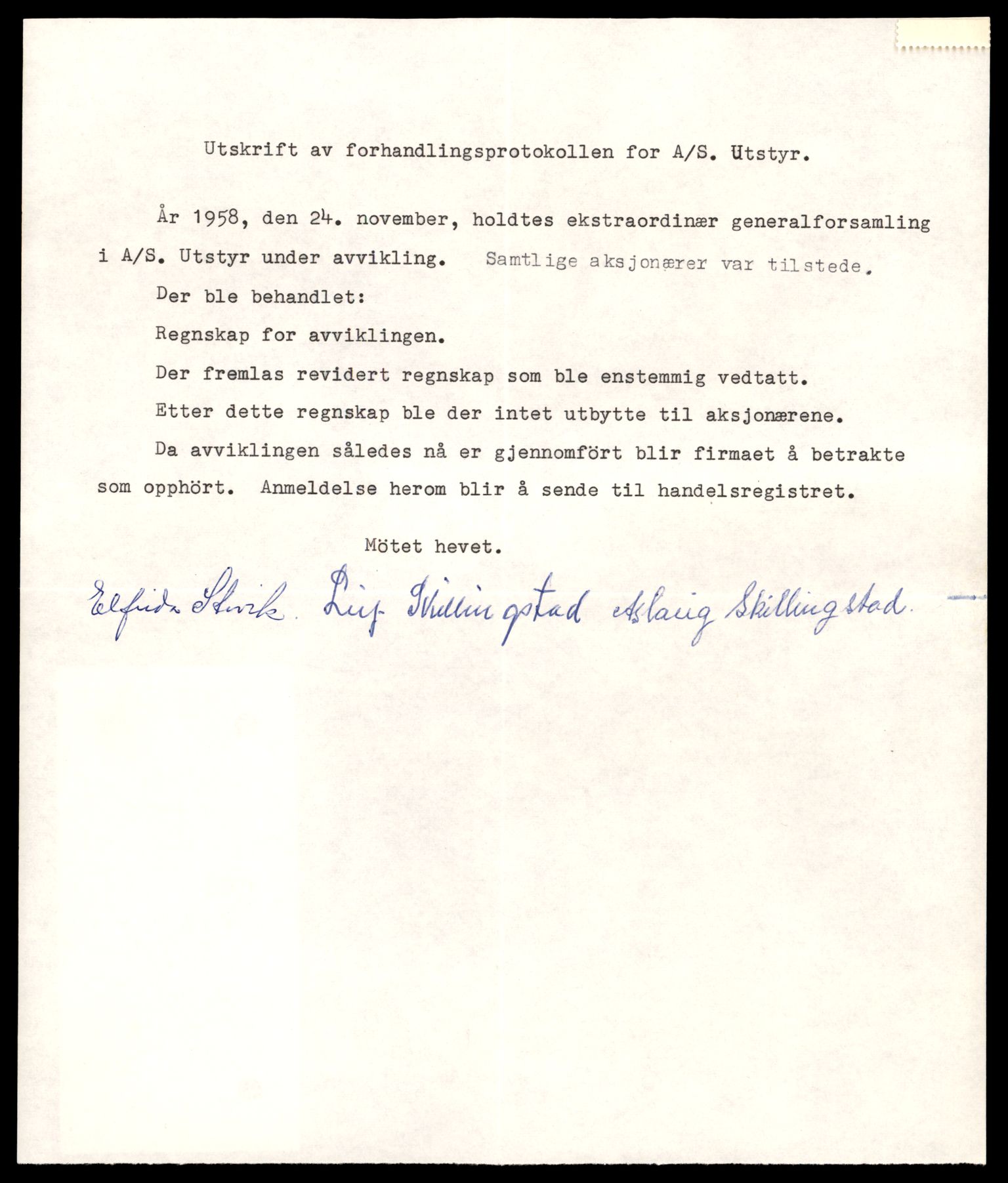 Namdal sorenskriveri, AV/SAT-A-4133/2/J/Jd/Jdb/L0003: Bilag. Aksjeselskap og andelslag, 1930-1990, p. 11