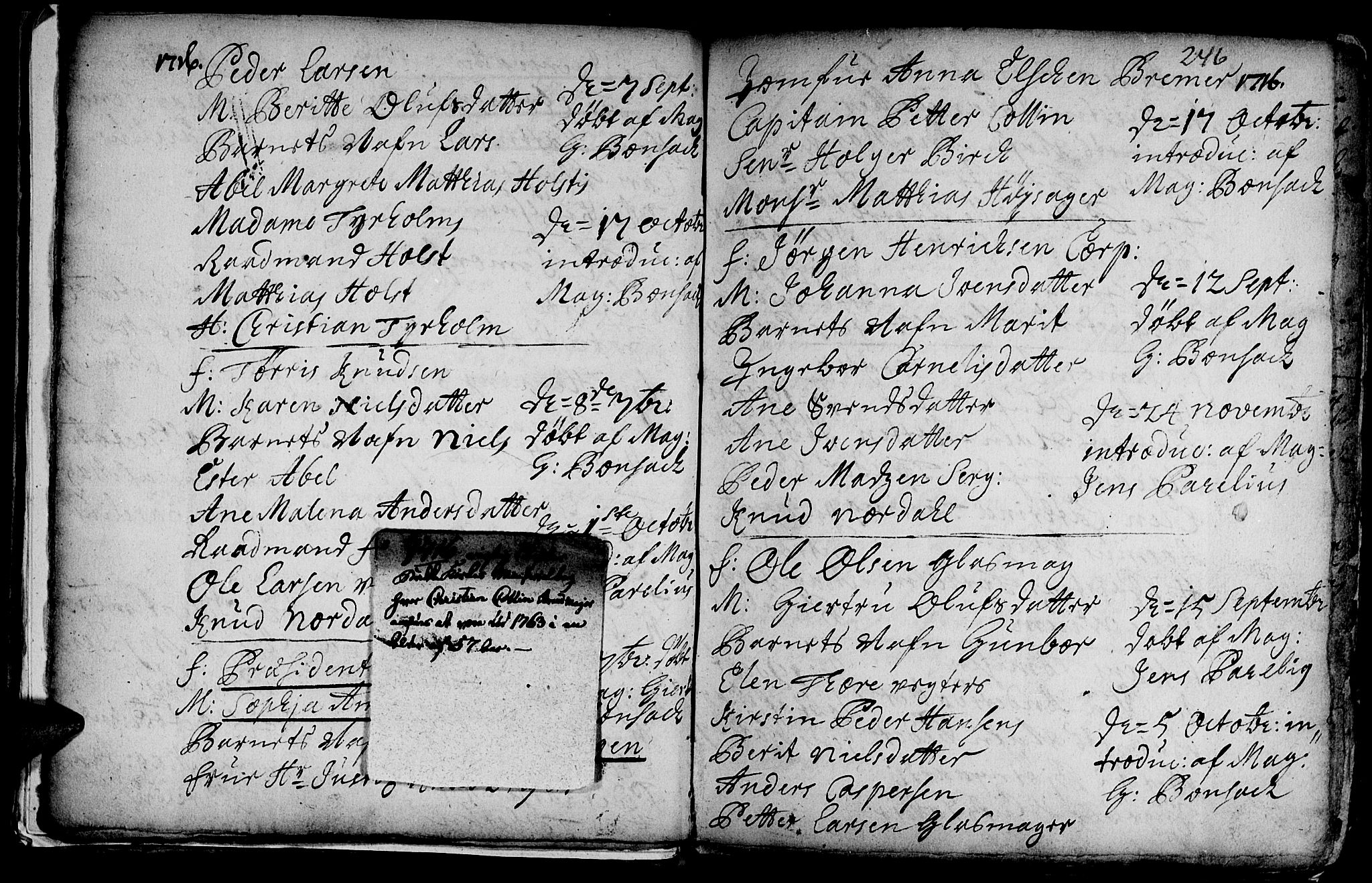 Ministerialprotokoller, klokkerbøker og fødselsregistre - Sør-Trøndelag, AV/SAT-A-1456/601/L0035: Parish register (official) no. 601A03, 1713-1728, p. 246