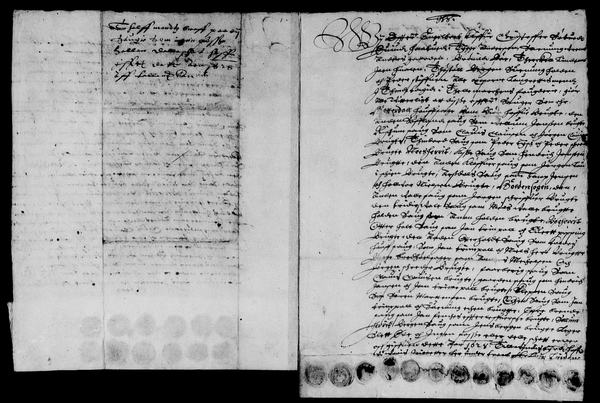 Rentekammeret inntil 1814, Reviderte regnskaper, Lensregnskaper, AV/RA-EA-5023/R/Rb/Rbp/L0013: Bratsberg len, 1628-1630