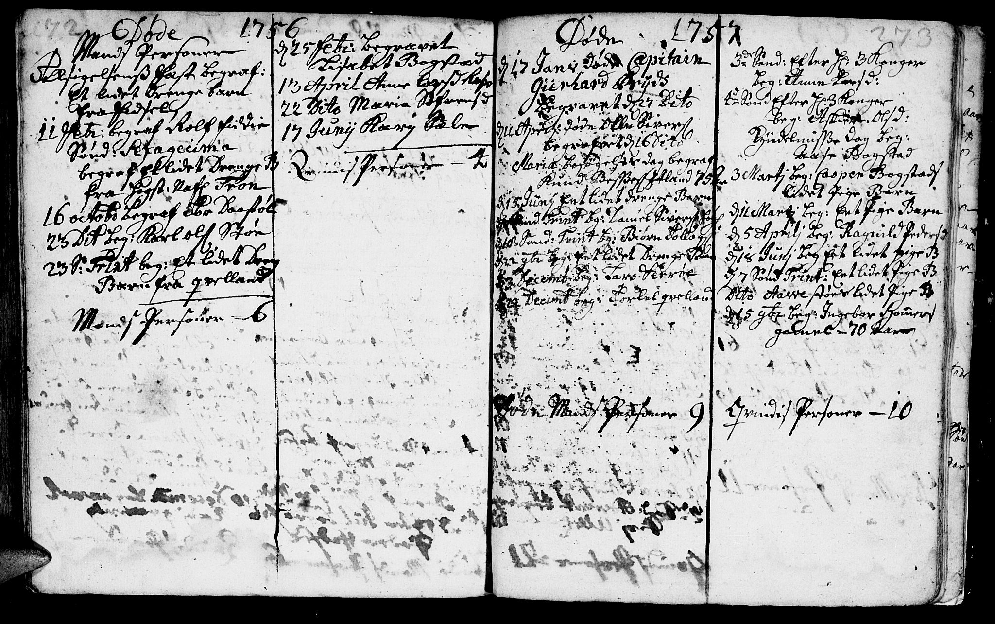 Flekkefjord sokneprestkontor, AV/SAK-1111-0012/F/Fa/Fab/L0001: Parish register (official) no. A 1, 1750-1780, p. 272-273